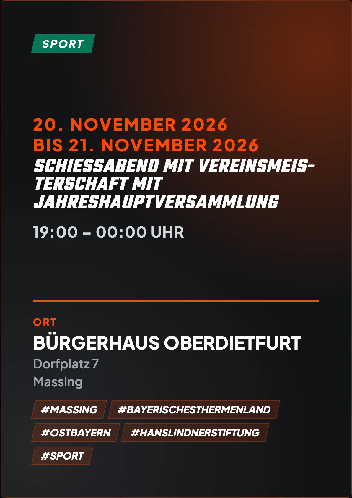 Veranstaltungsflyer