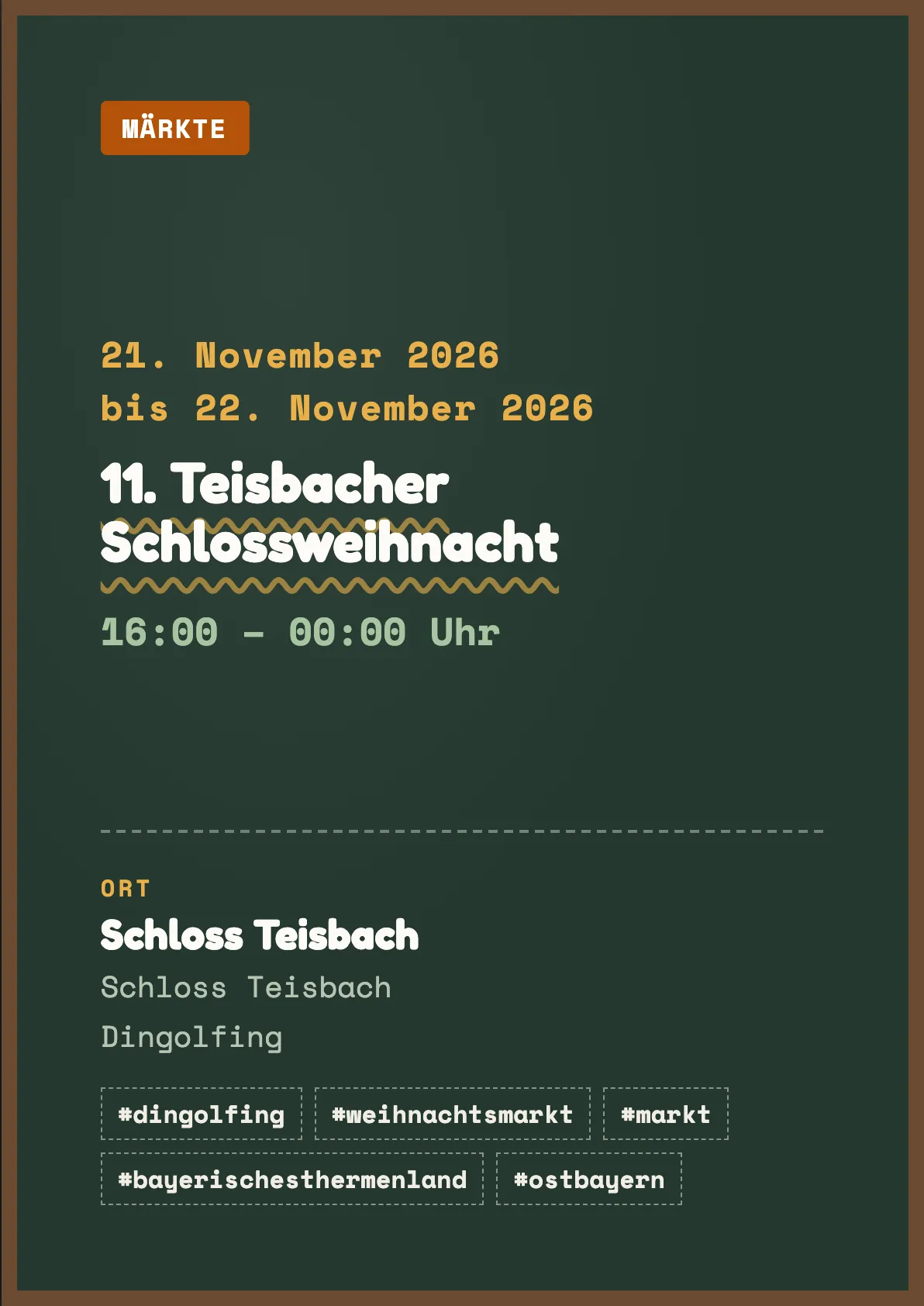 Veranstaltungsflyer