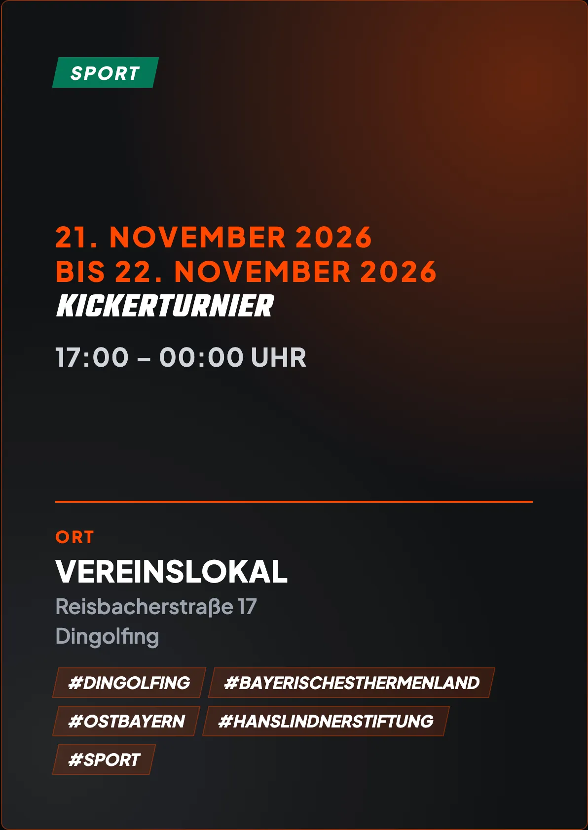 Veranstaltungsflyer