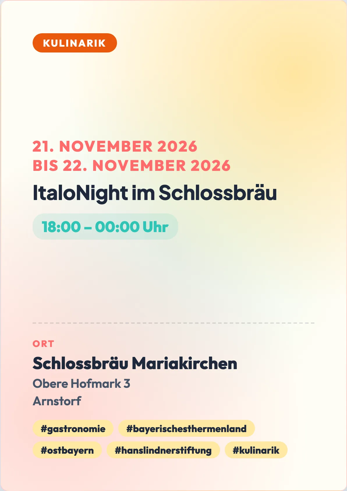 Veranstaltungsflyer