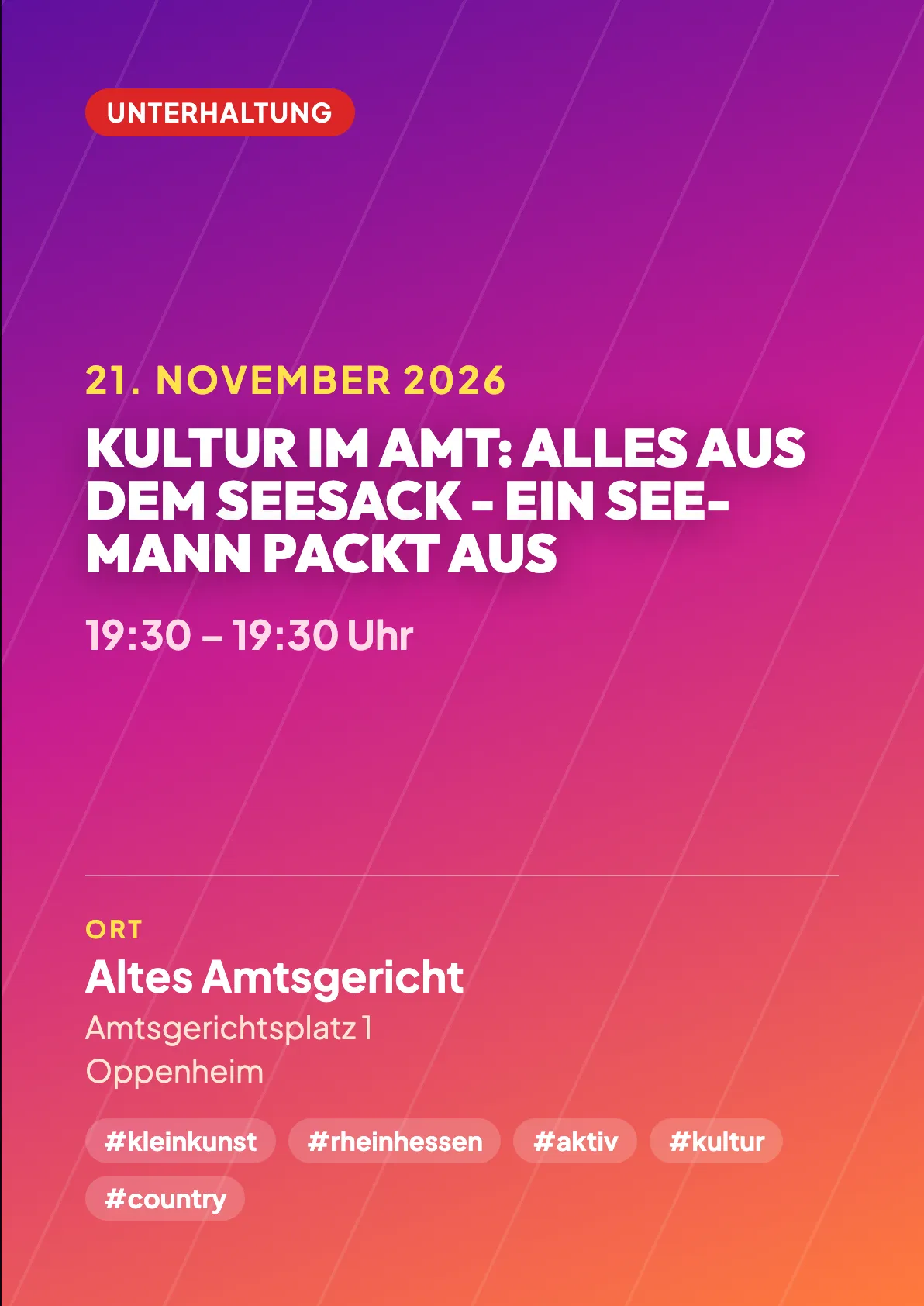 Veranstaltungsflyer