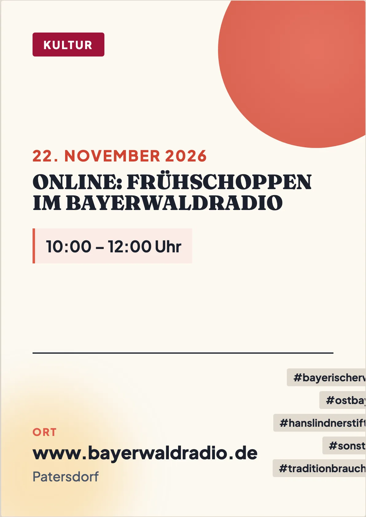Veranstaltungsflyer