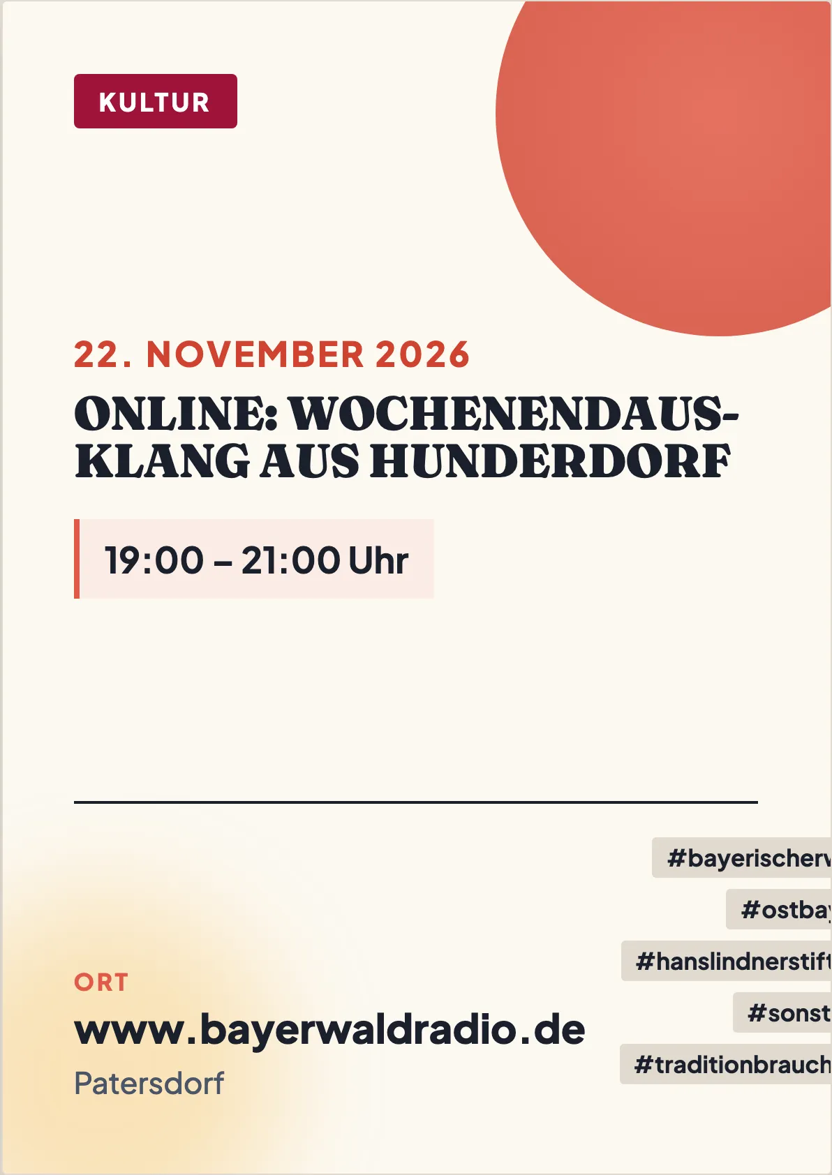 Veranstaltungsflyer