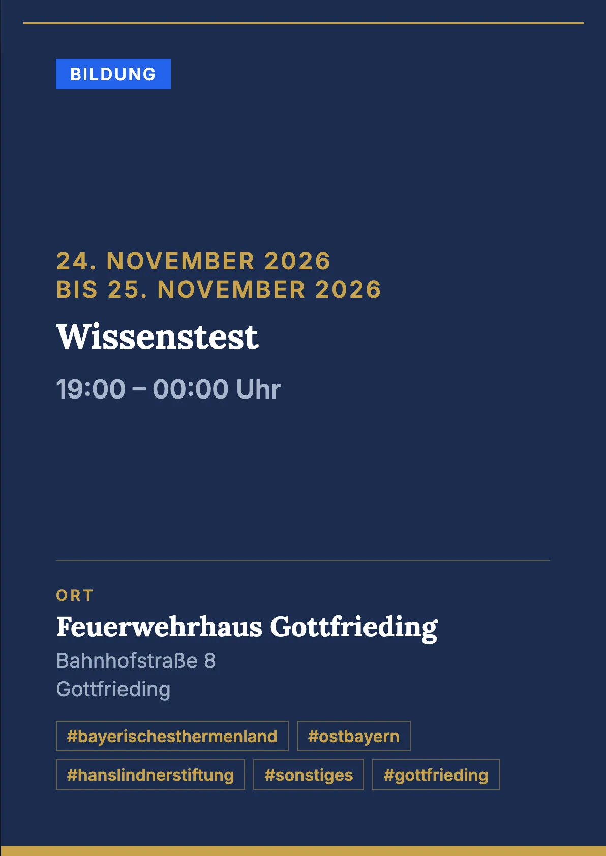 Veranstaltungsflyer