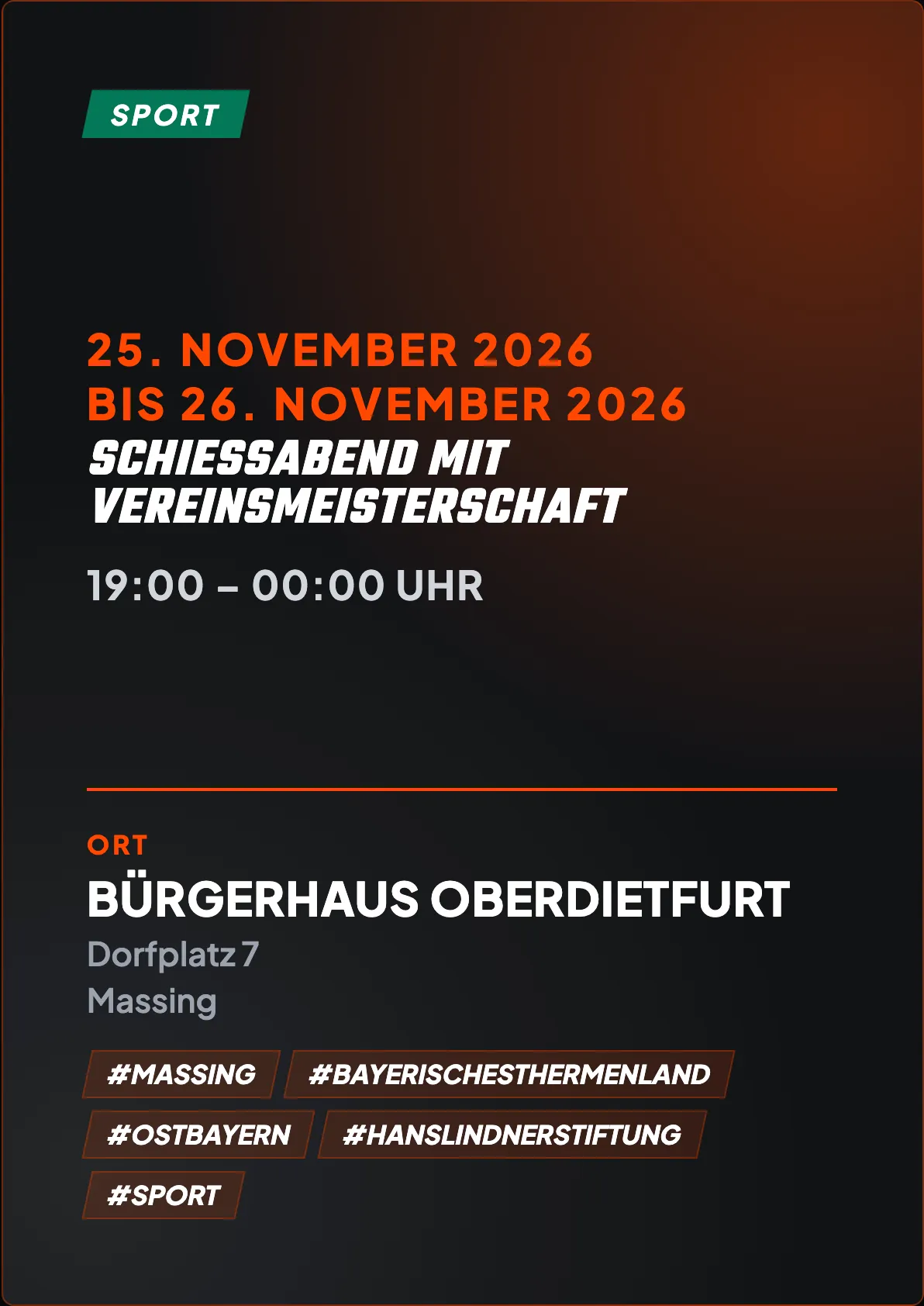 Veranstaltungsflyer