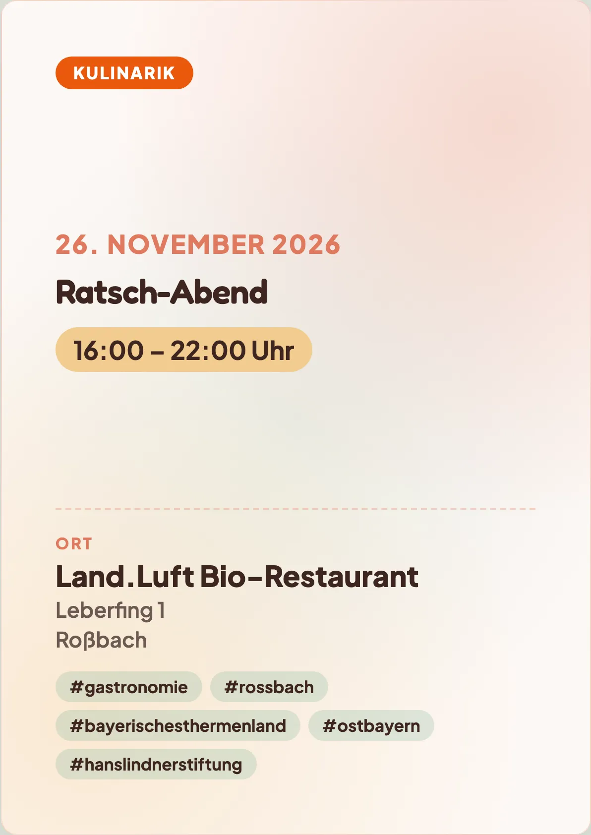 Veranstaltungsflyer