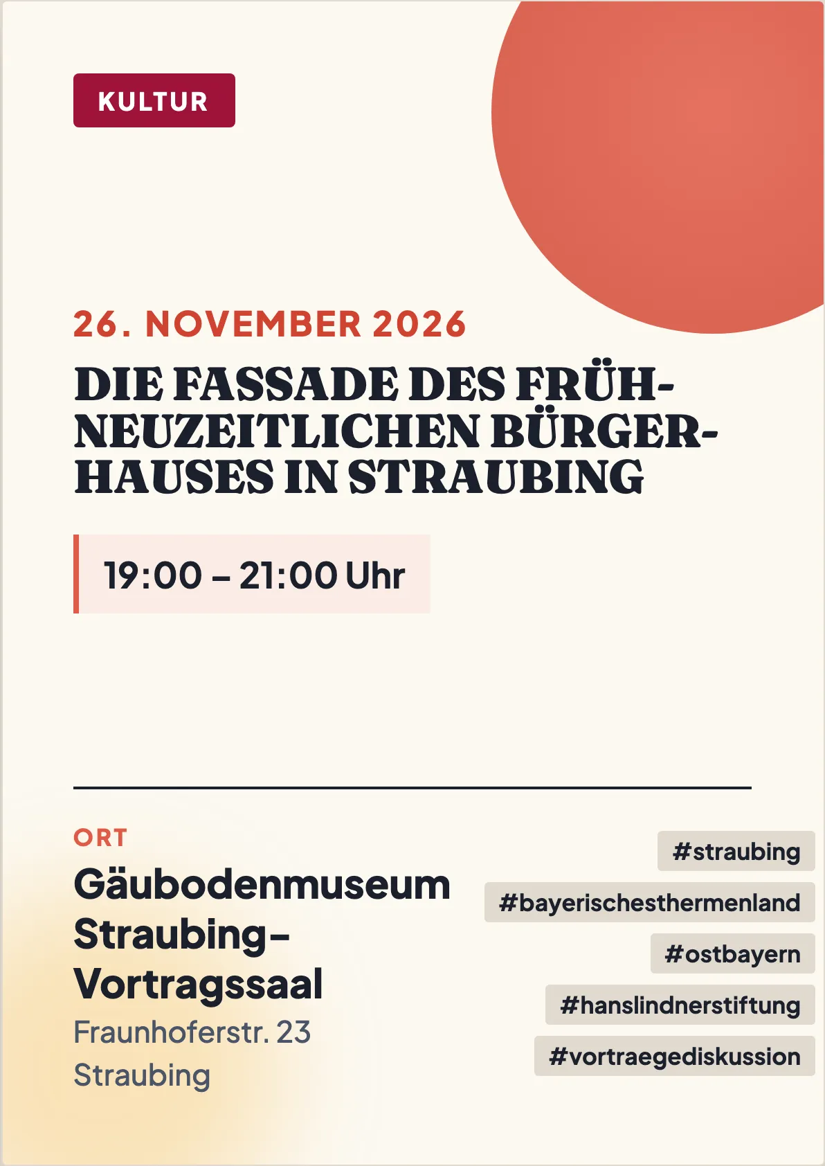 Veranstaltungsflyer