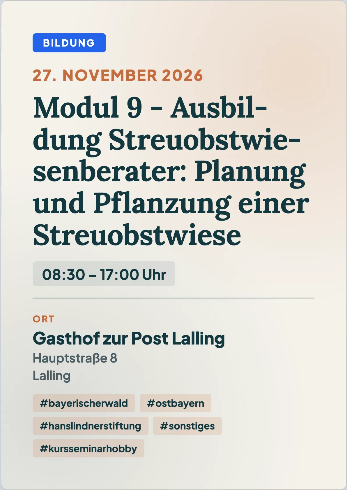 Veranstaltungsflyer