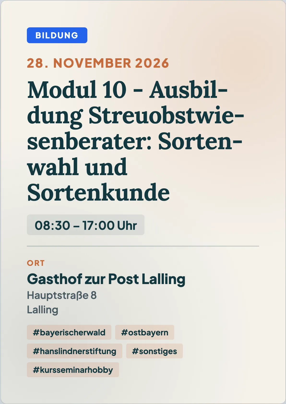 Veranstaltungsflyer