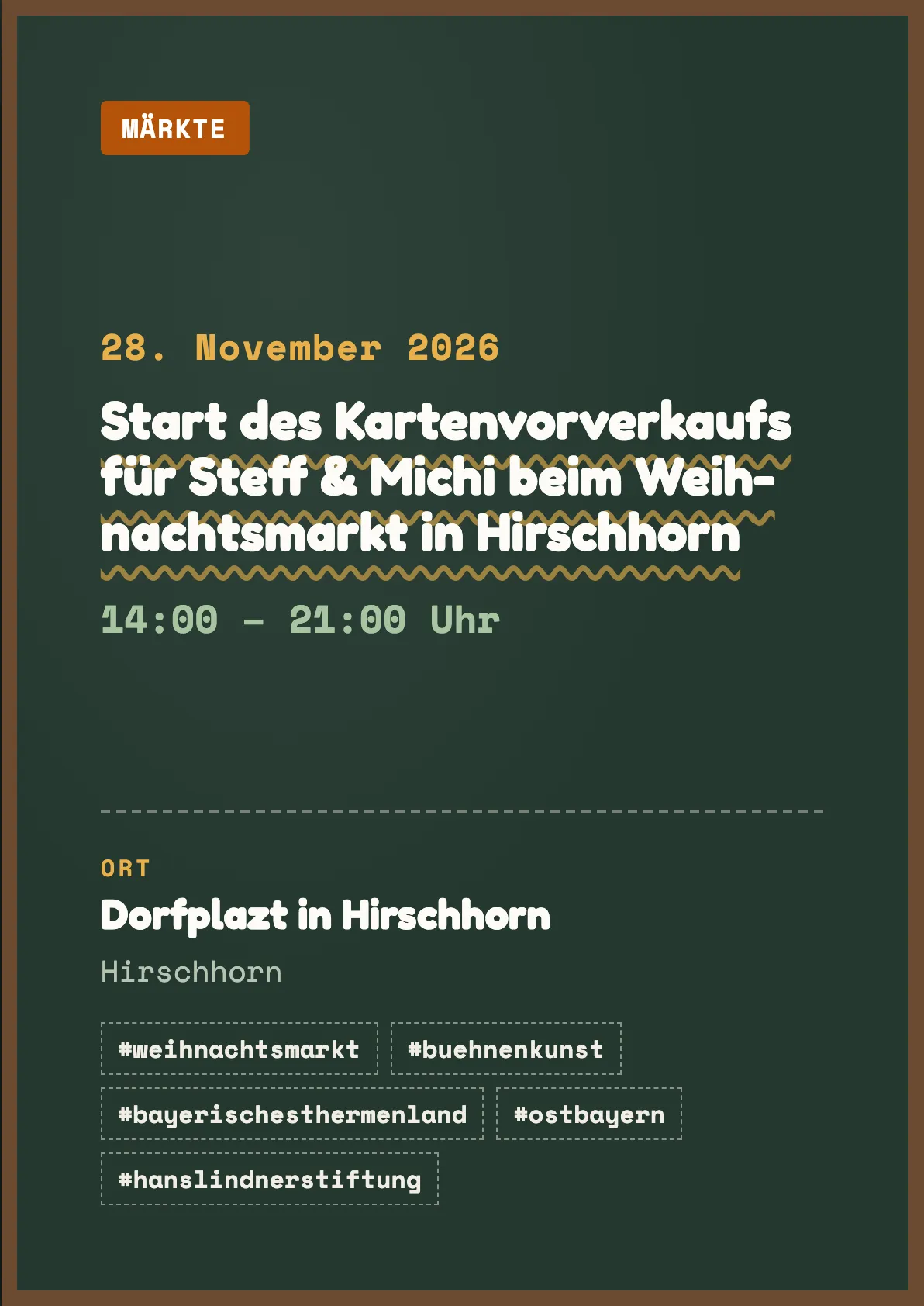 Veranstaltungsflyer