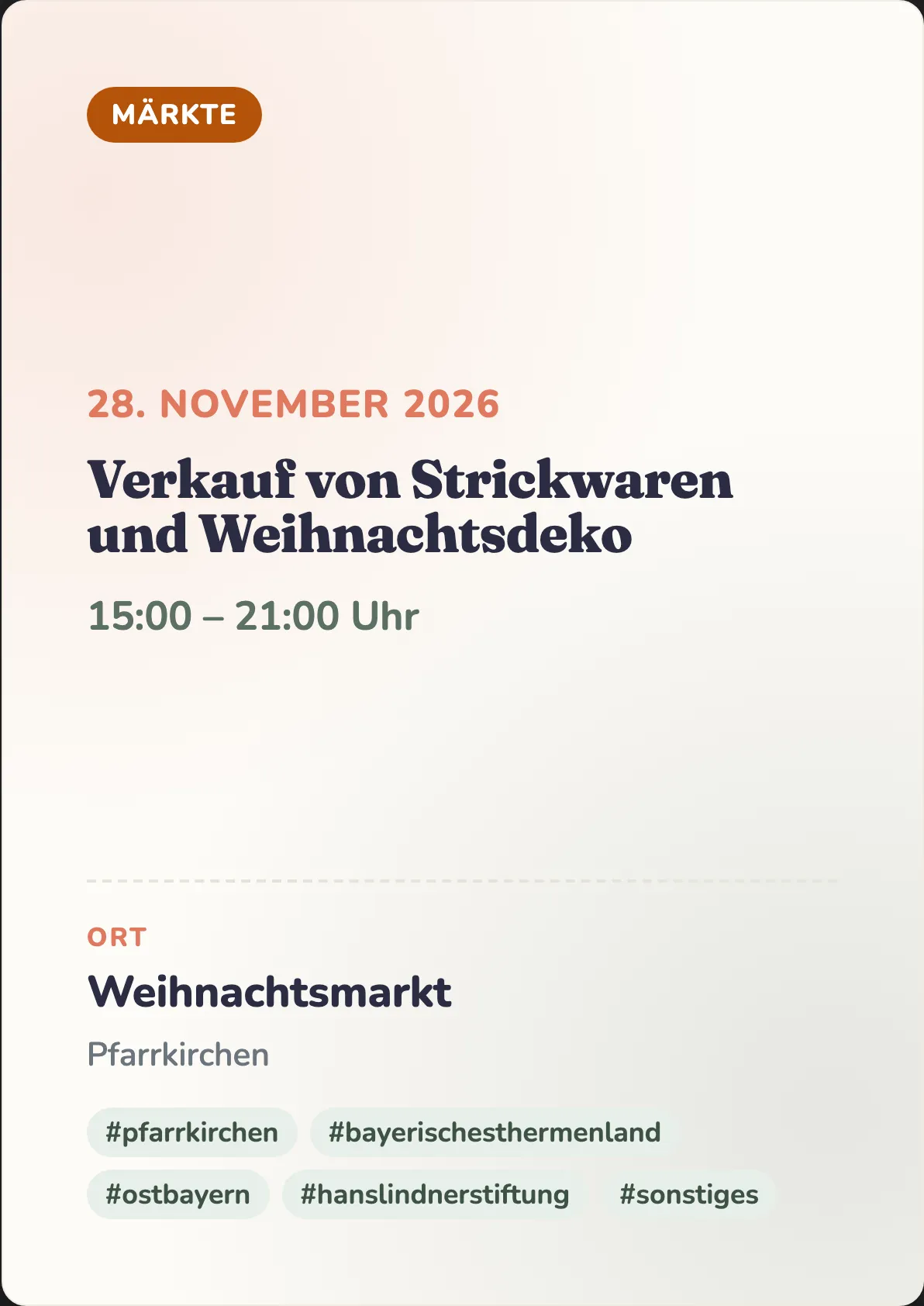 Veranstaltungsflyer