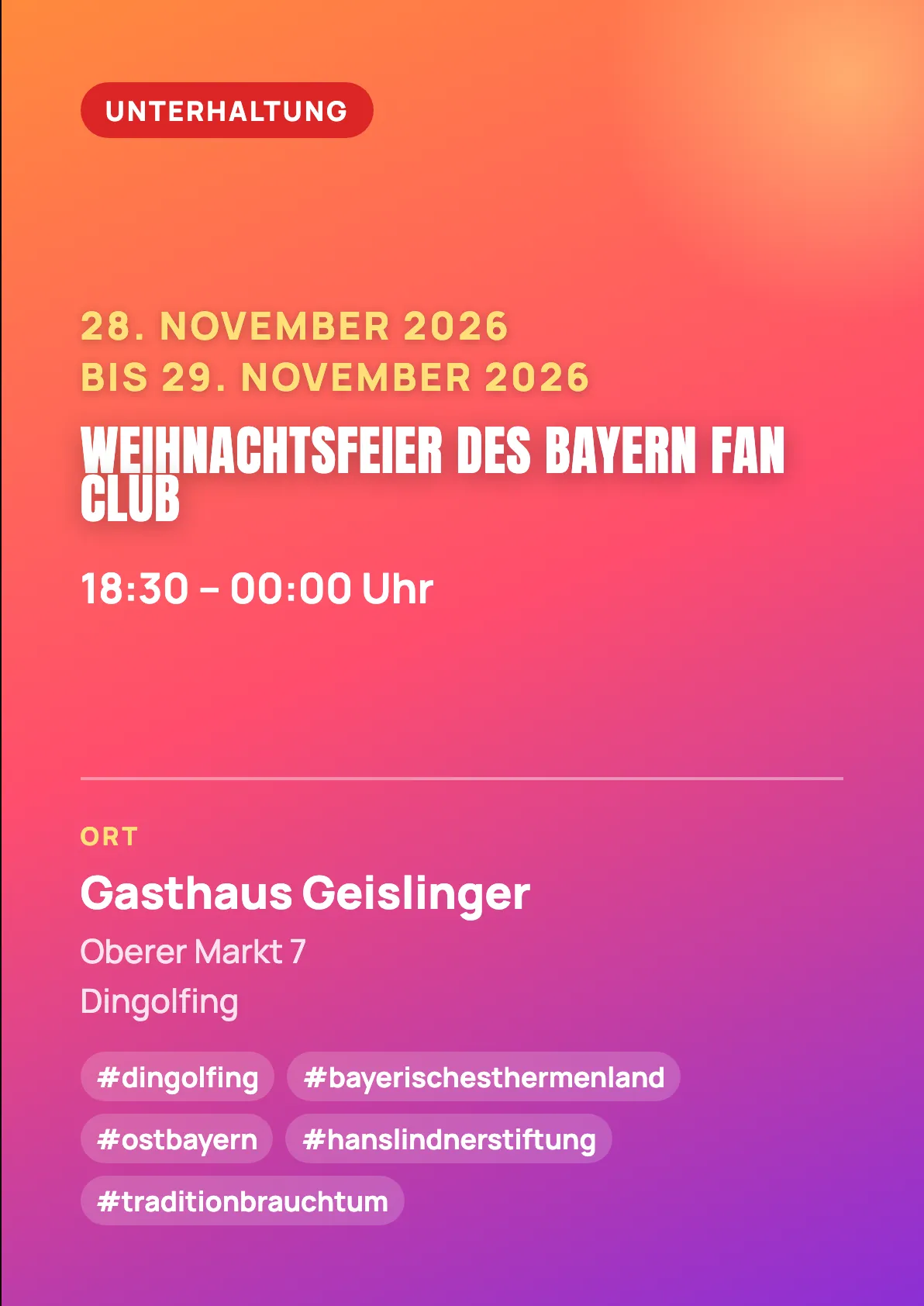 Veranstaltungsflyer