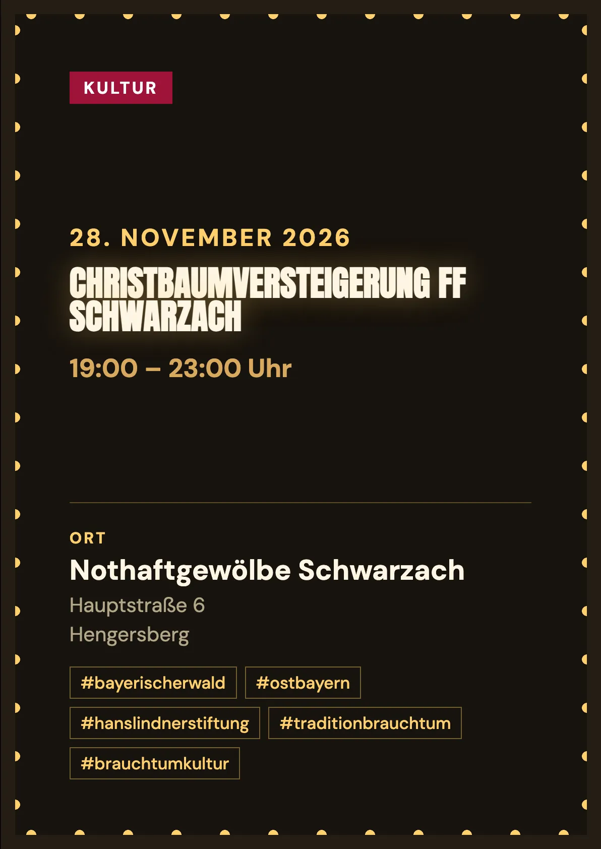 Veranstaltungsflyer