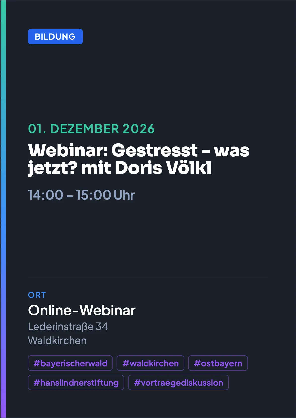 Veranstaltungsflyer