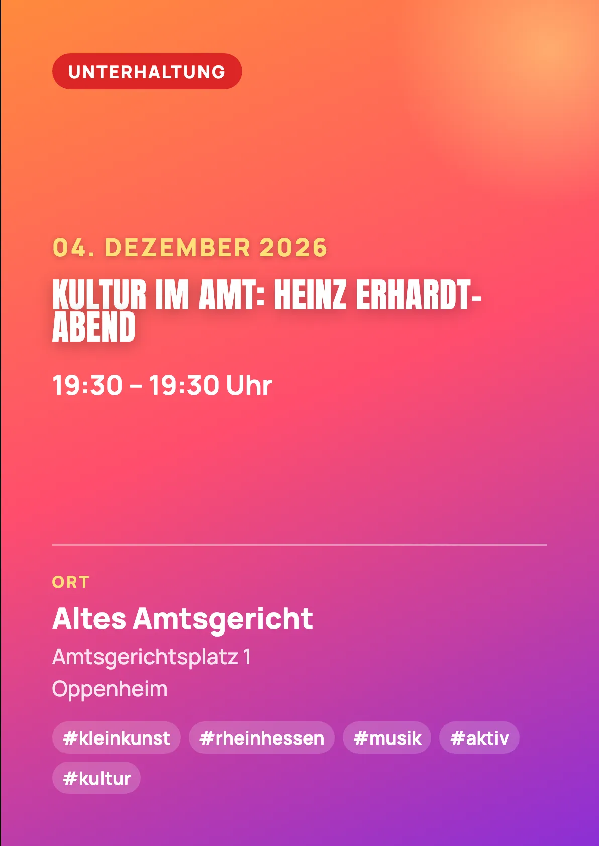 Veranstaltungsflyer