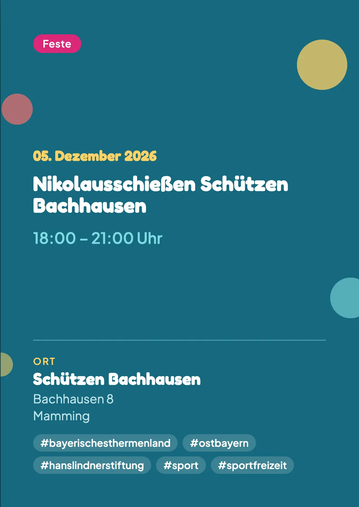 Veranstaltungsflyer