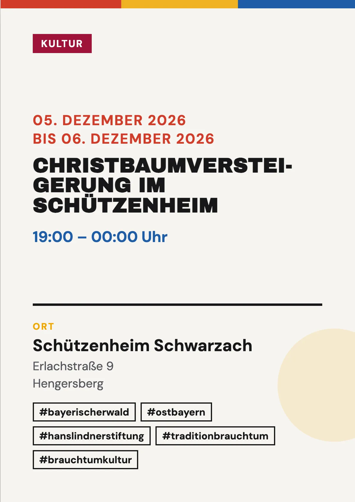 Veranstaltungsflyer