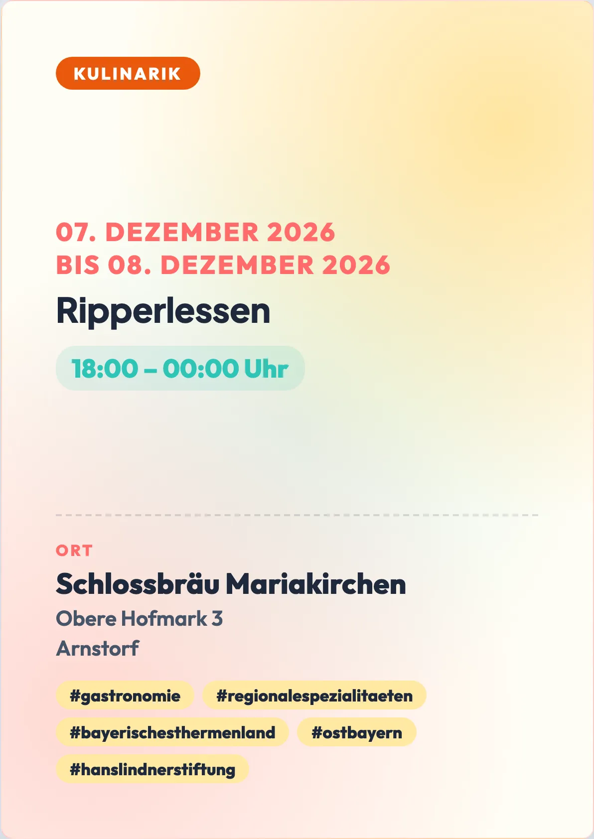 Veranstaltungsflyer