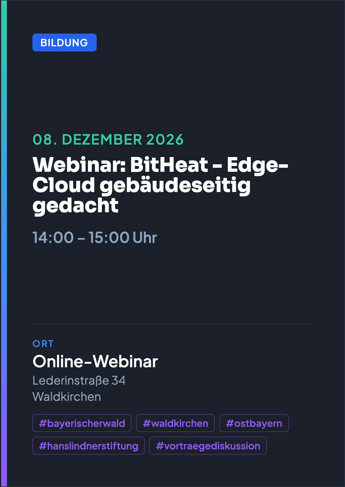 Veranstaltungsflyer