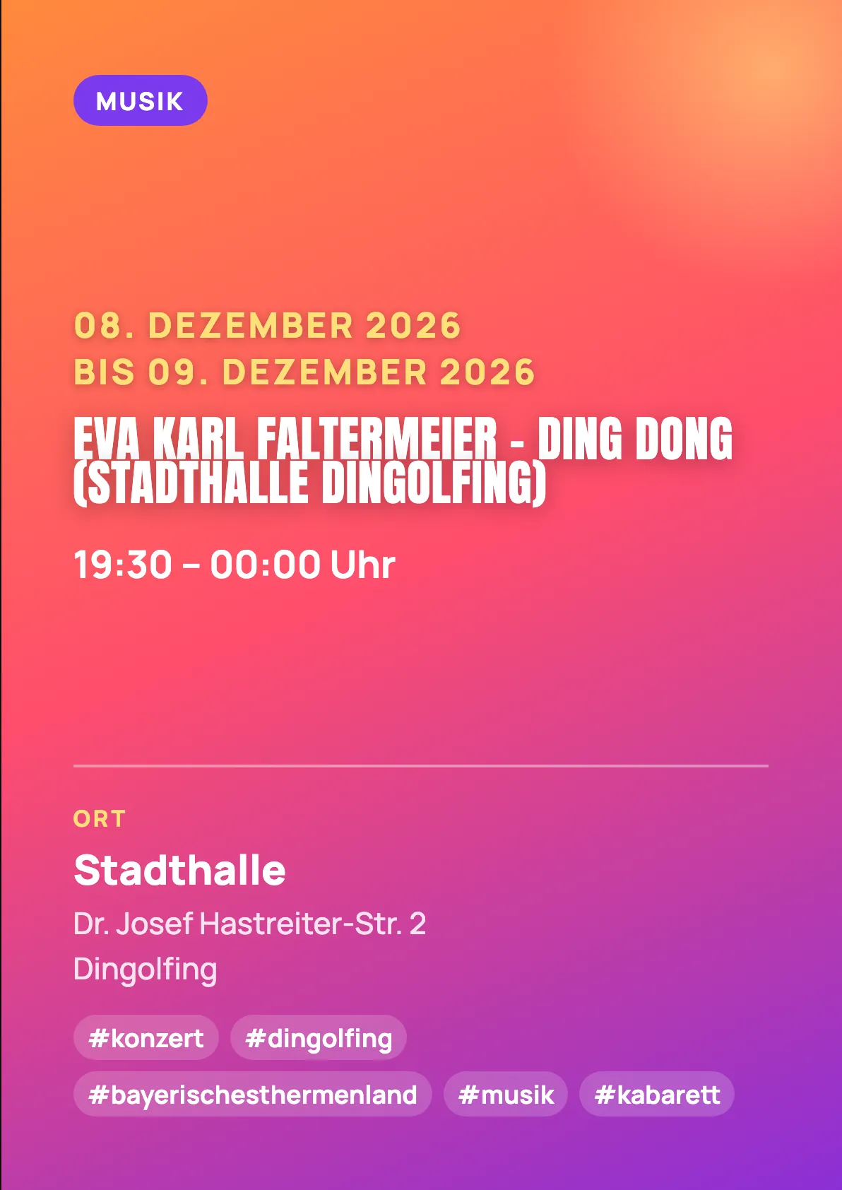 Veranstaltungsflyer