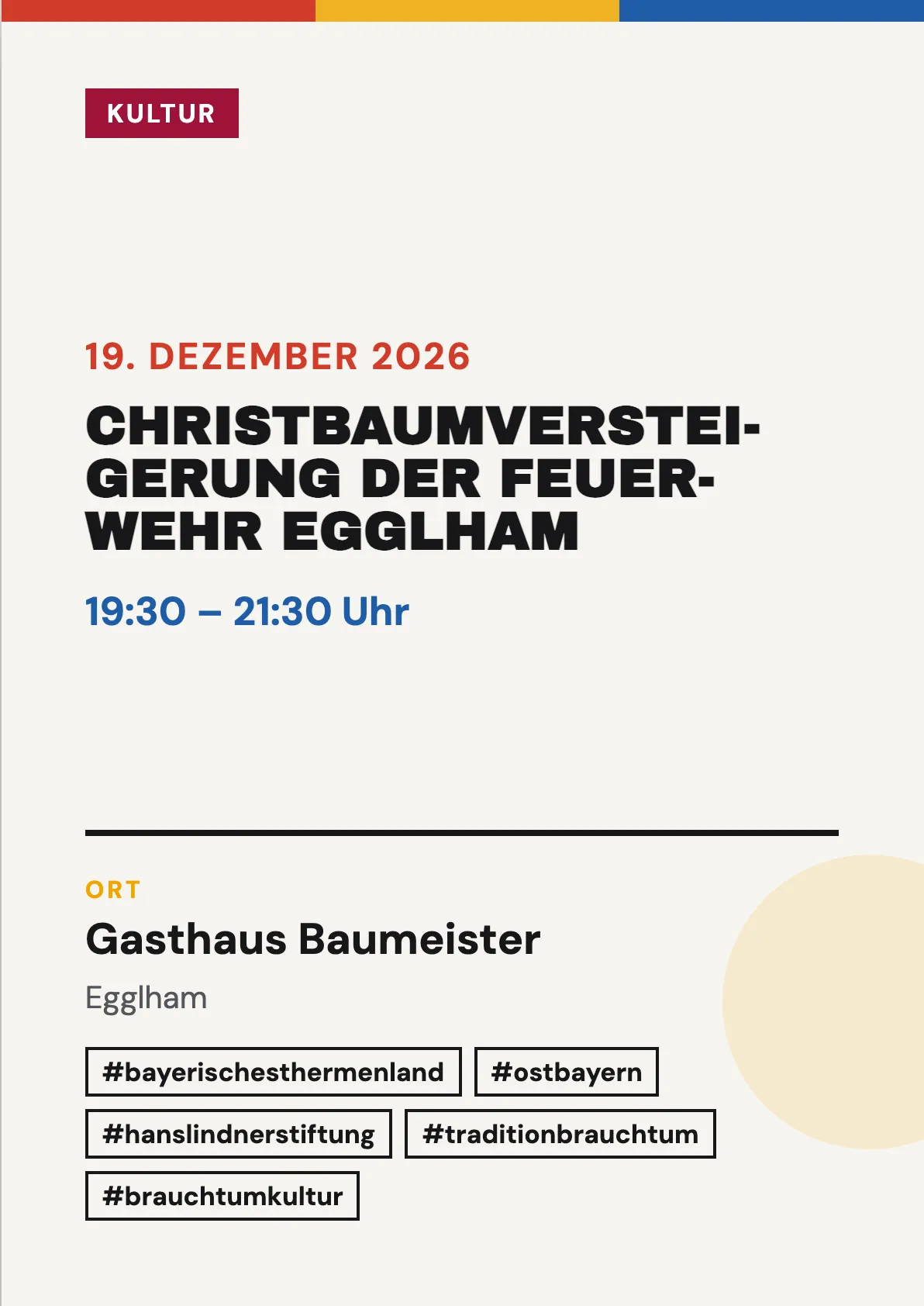 Veranstaltungsflyer