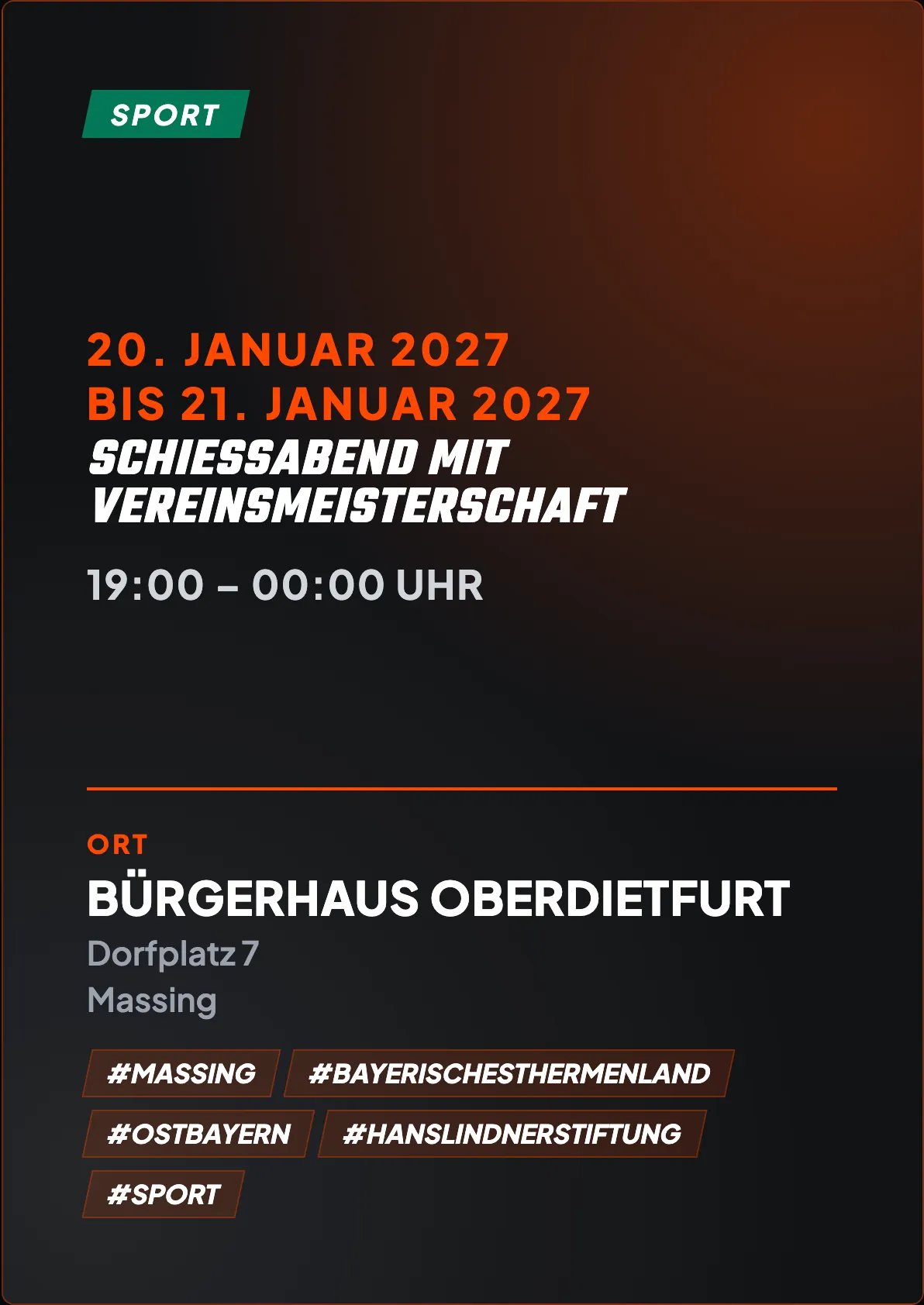 Veranstaltungsflyer