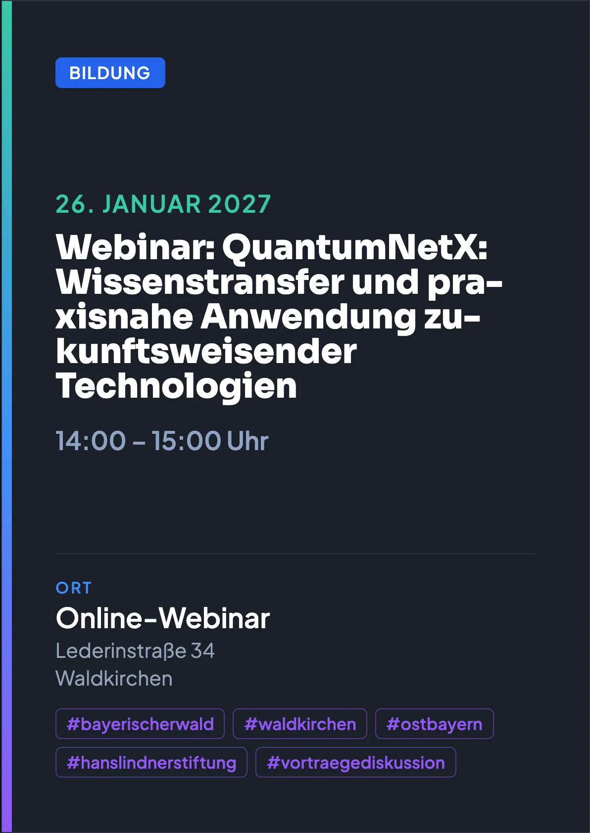 Veranstaltungsflyer