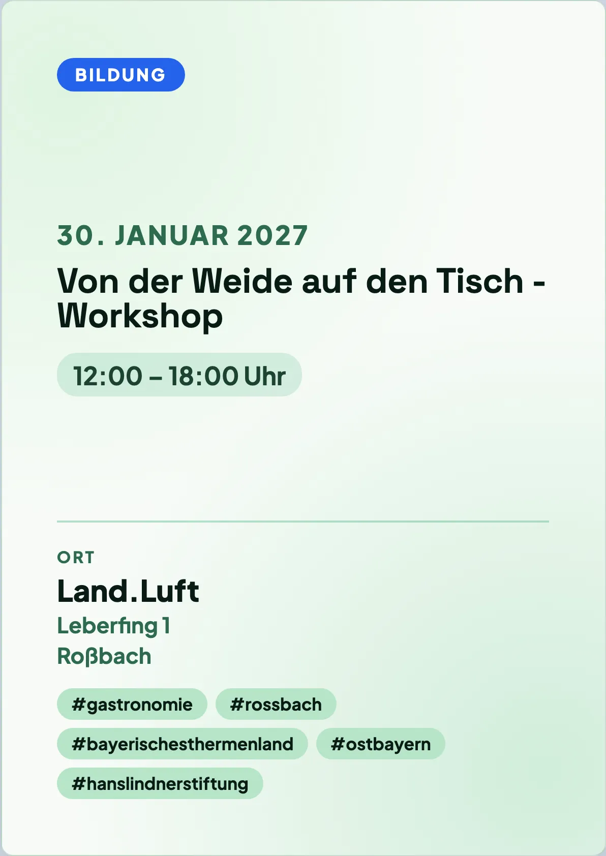 Veranstaltungsflyer