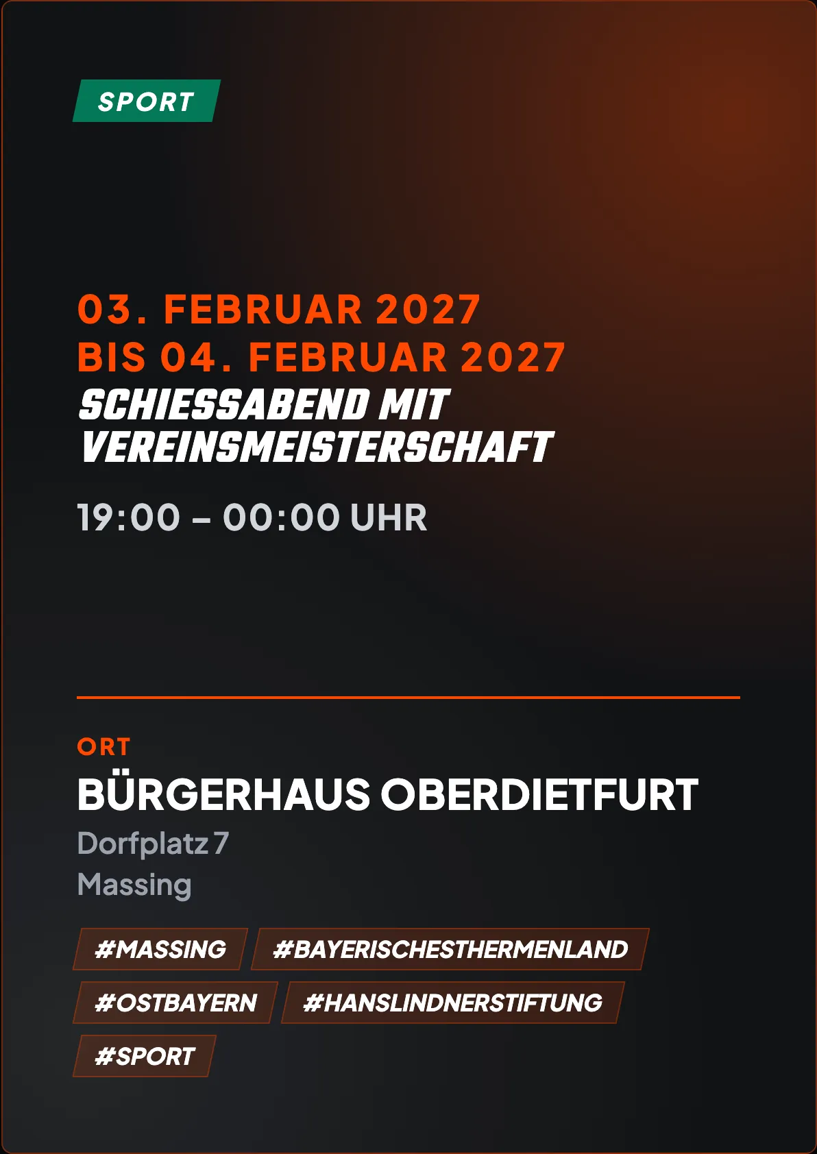 Veranstaltungsflyer