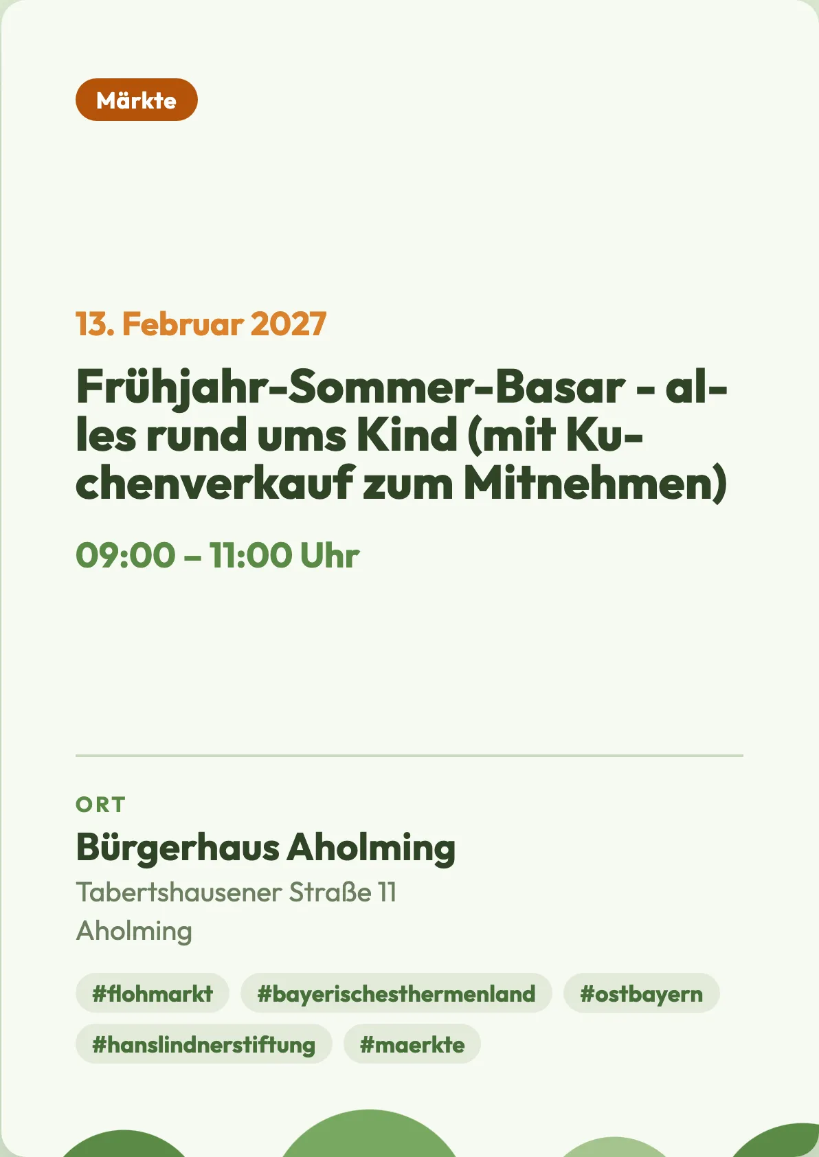 Veranstaltungsflyer