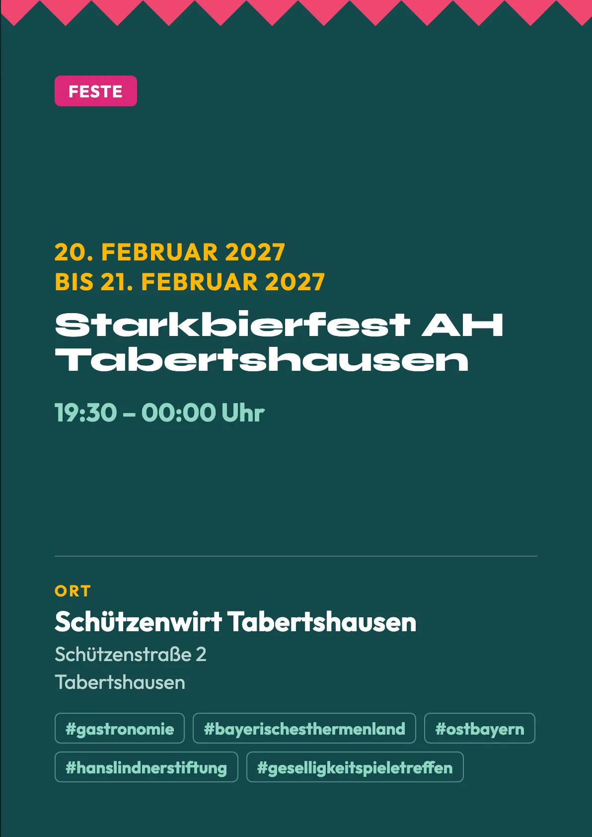 Veranstaltungsflyer