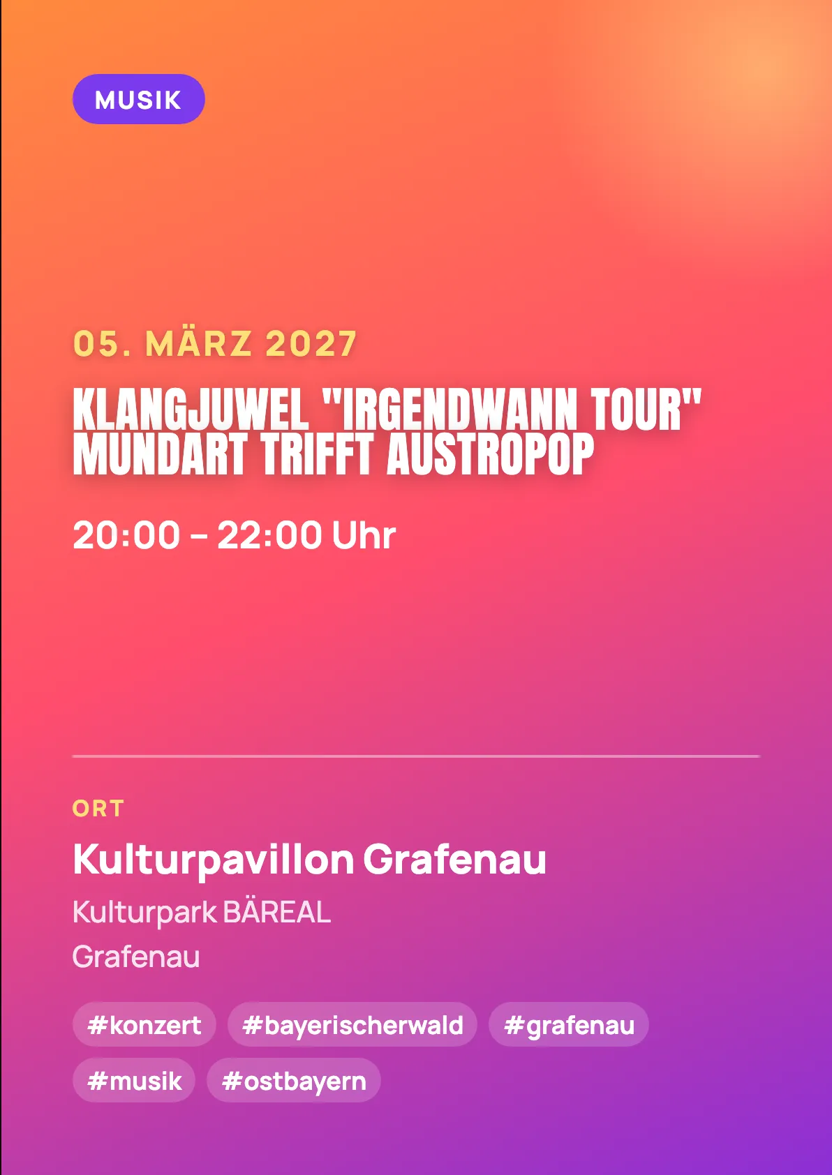 Veranstaltungsflyer