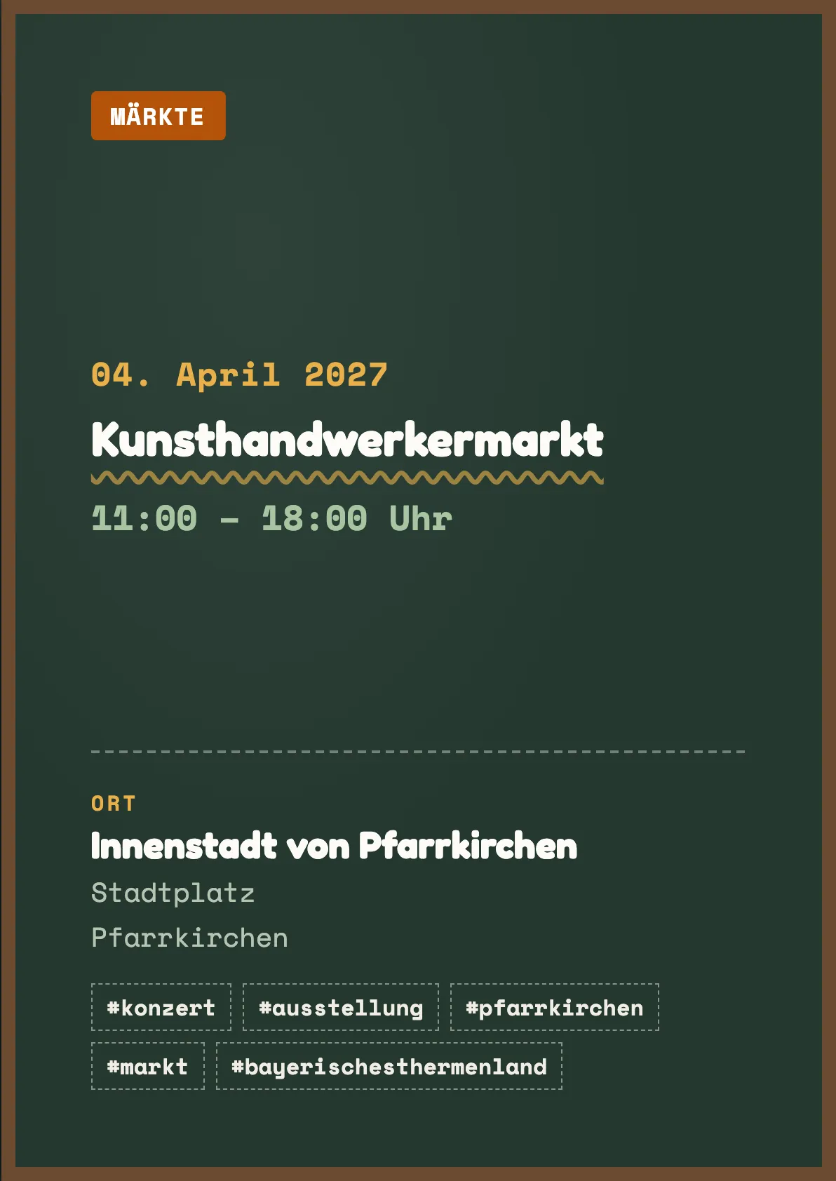 Veranstaltungsflyer