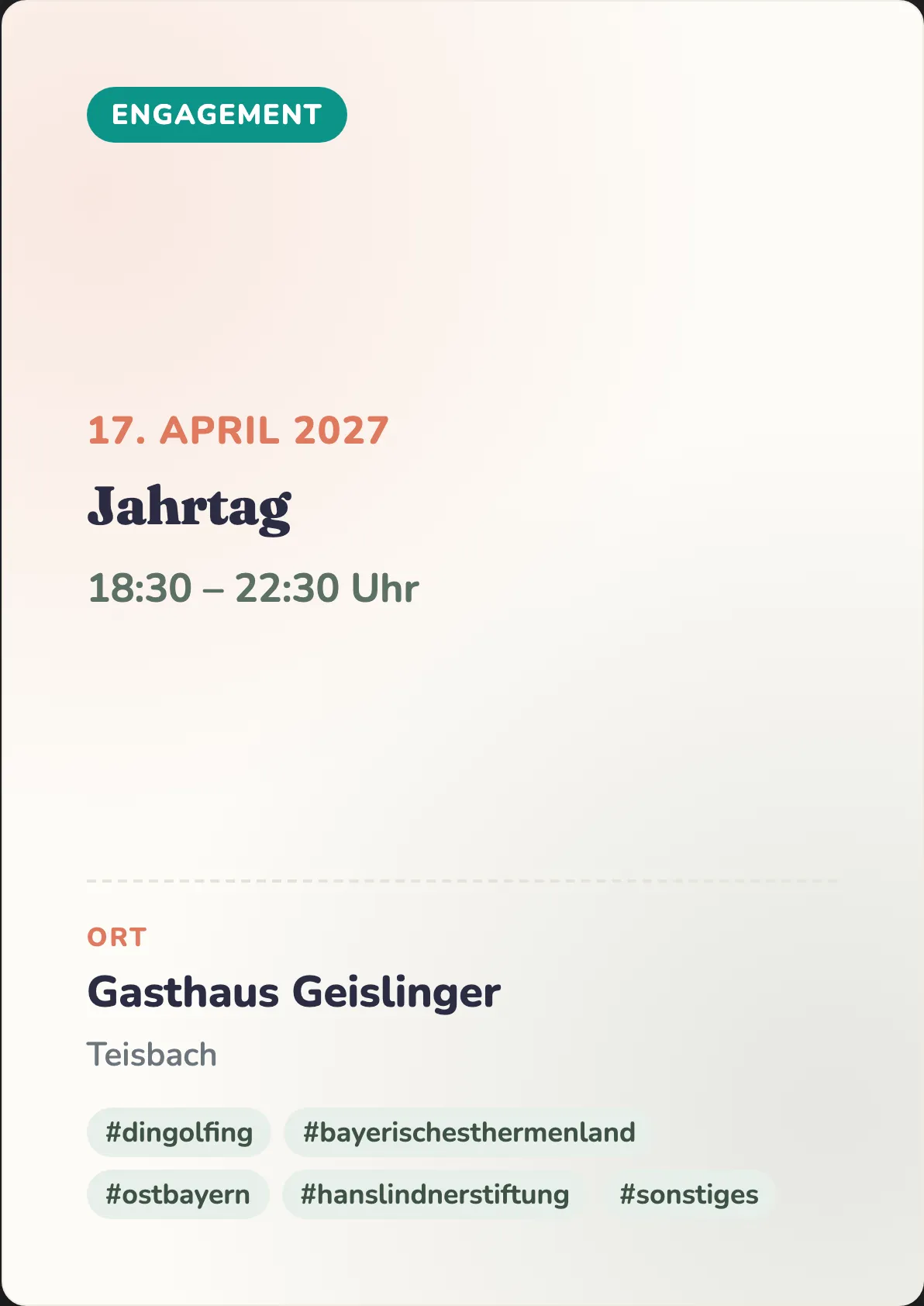 Veranstaltungsflyer