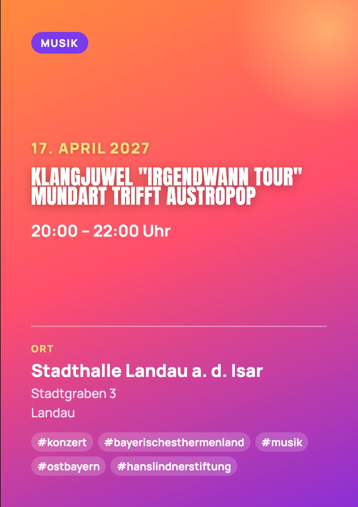 Veranstaltungsflyer