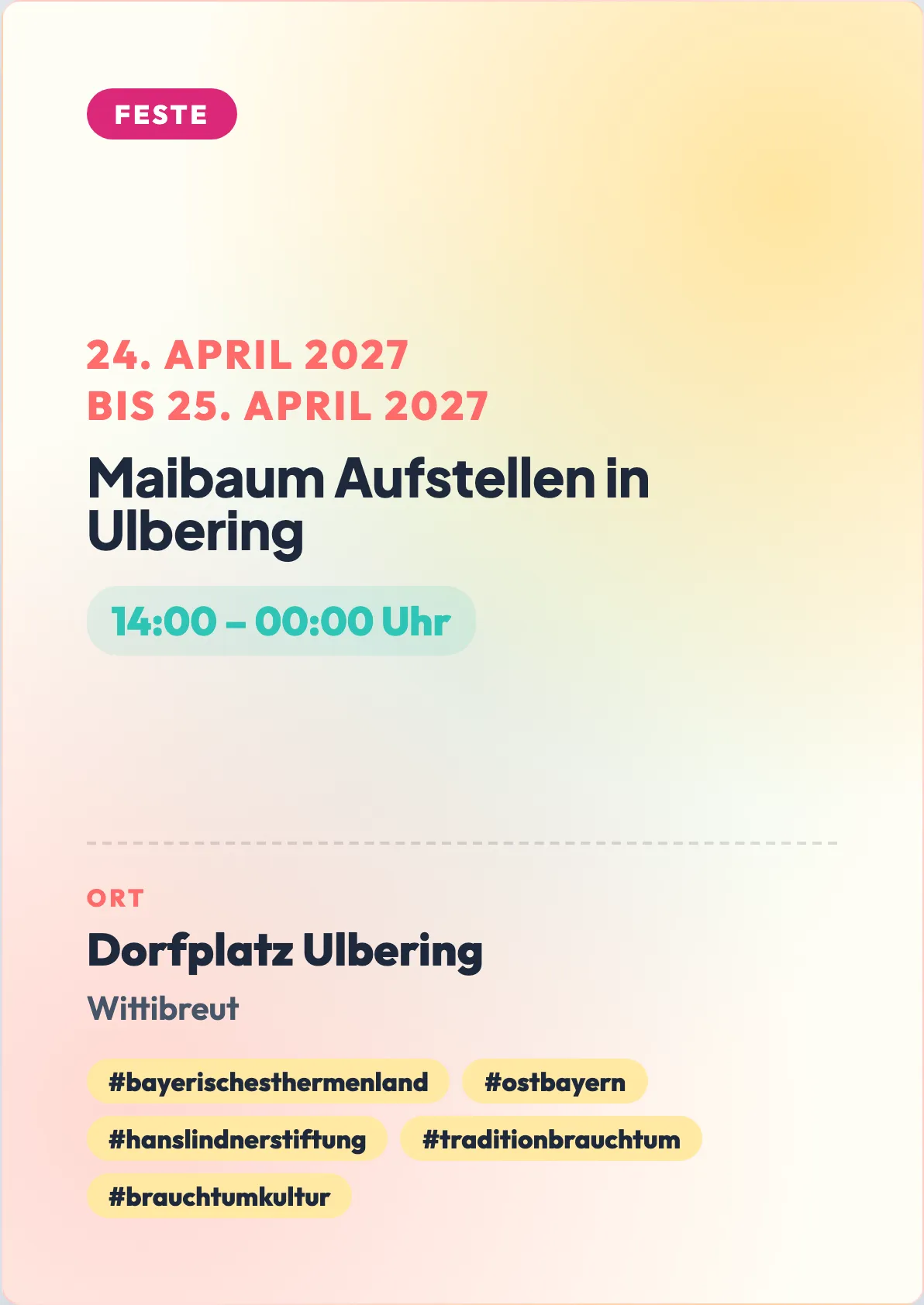 Veranstaltungsflyer