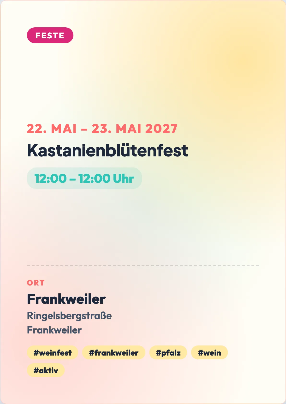 Veranstaltungsflyer