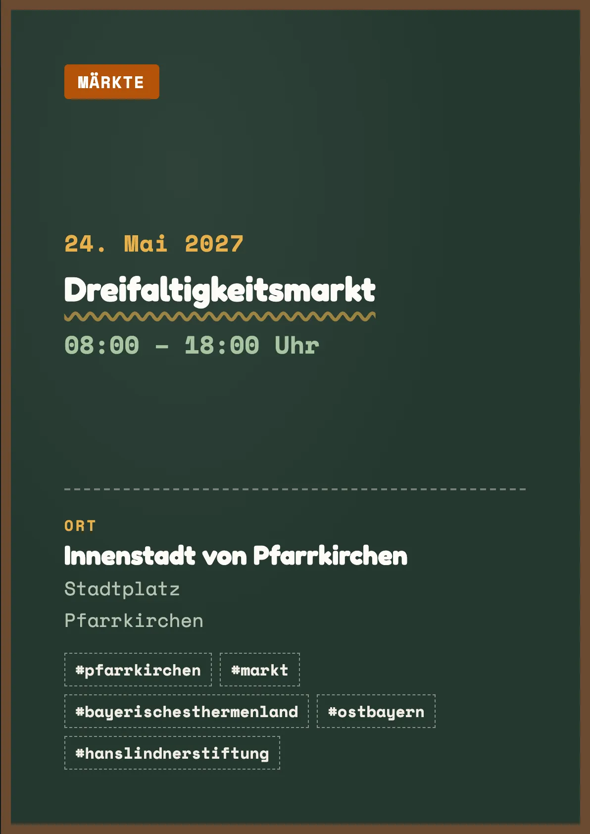 Veranstaltungsflyer