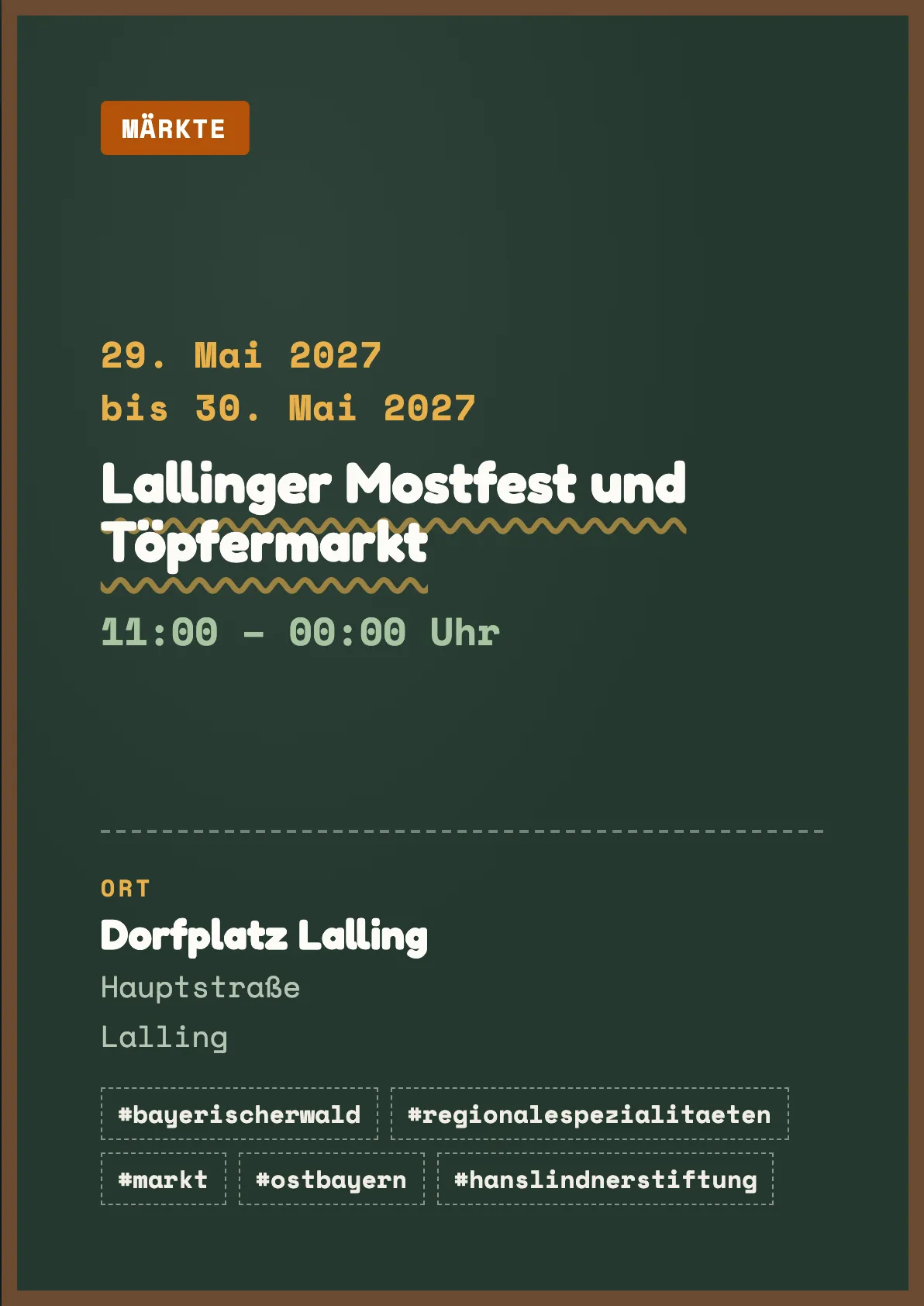 Veranstaltungsflyer