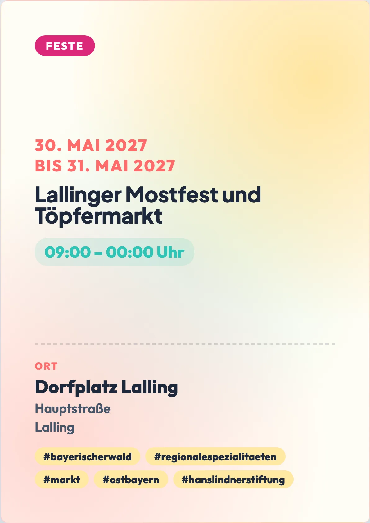 Veranstaltungsflyer