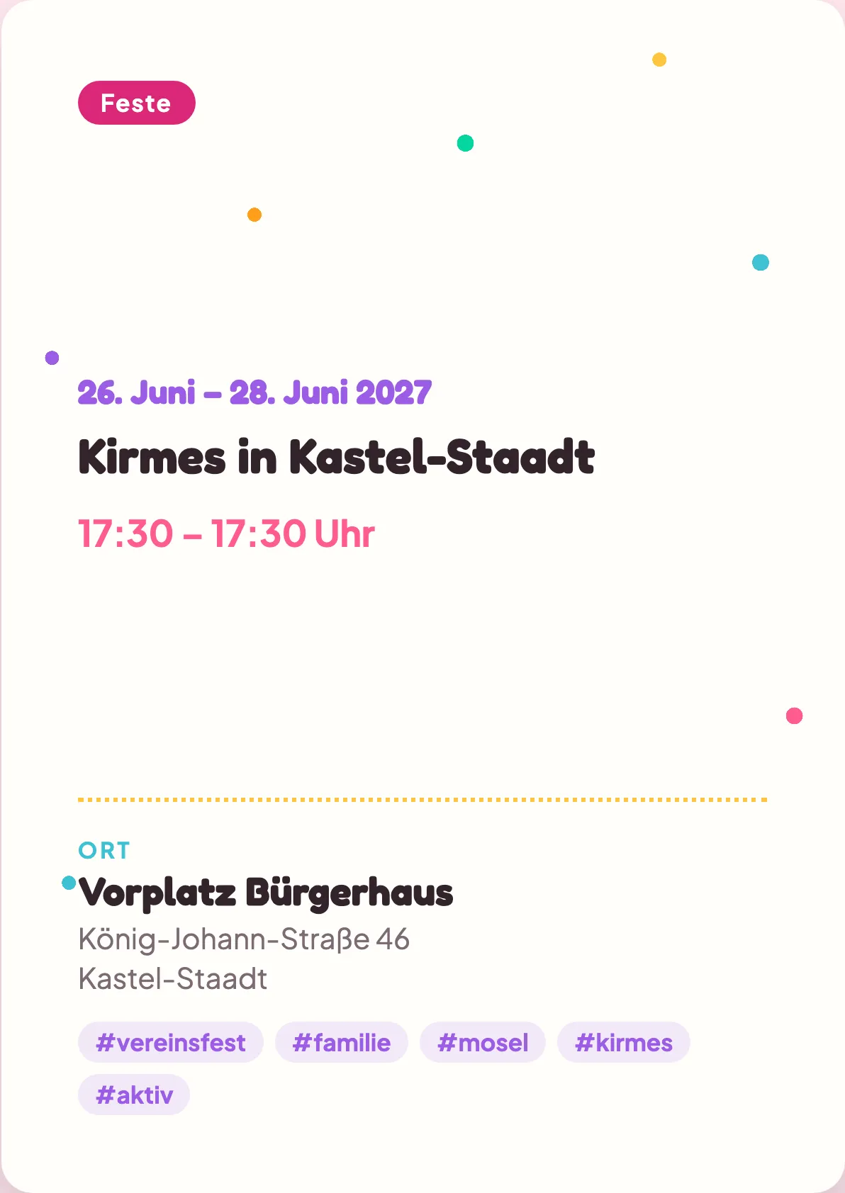Veranstaltungsflyer