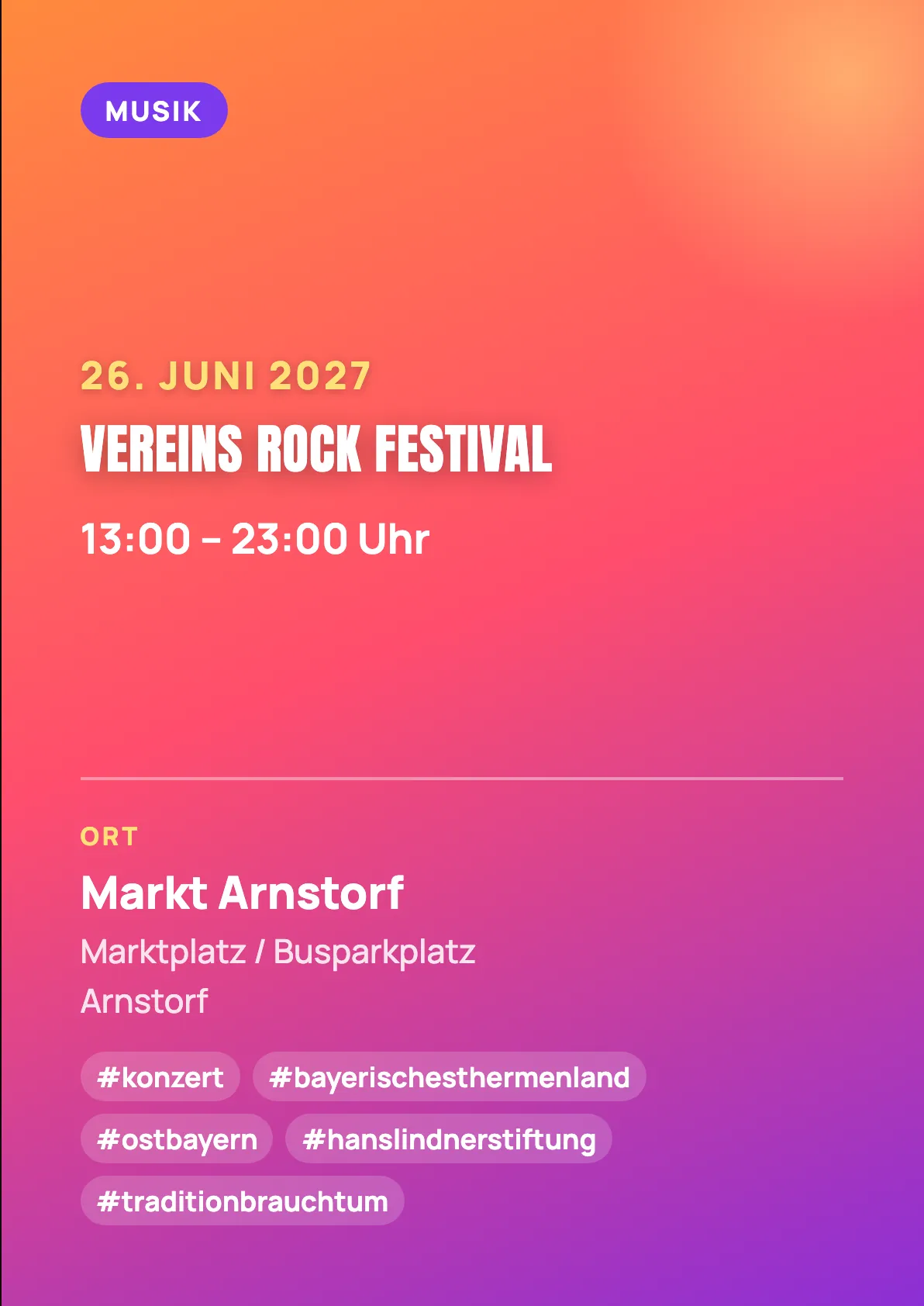Veranstaltungsflyer