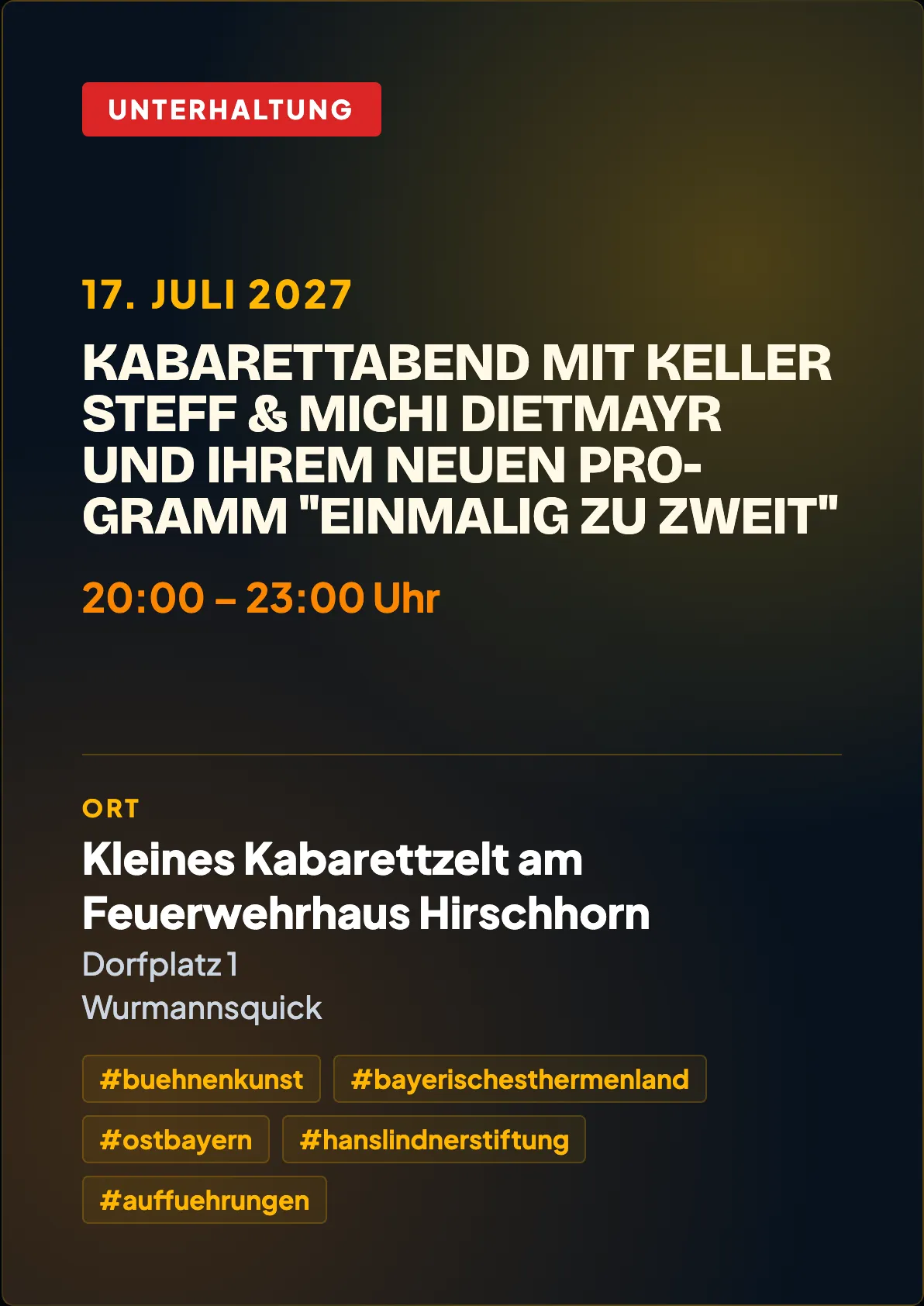 Veranstaltungsflyer