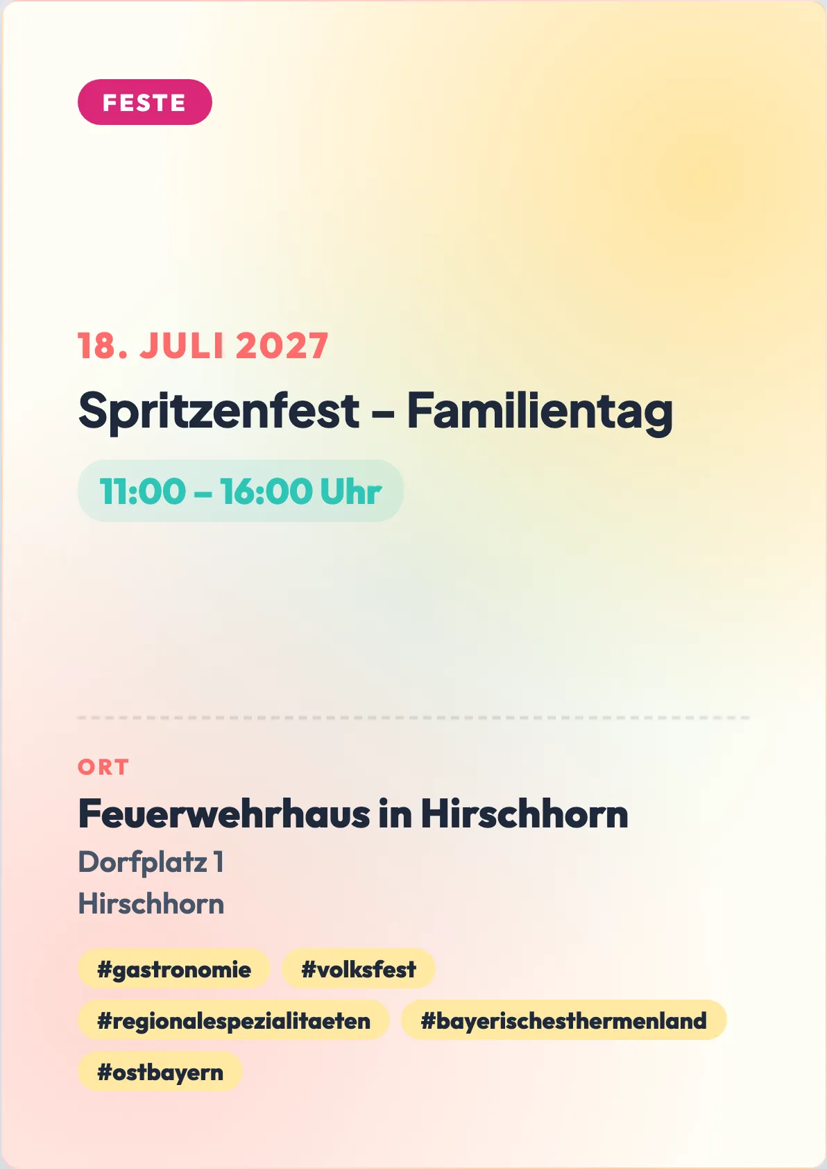 Veranstaltungsflyer