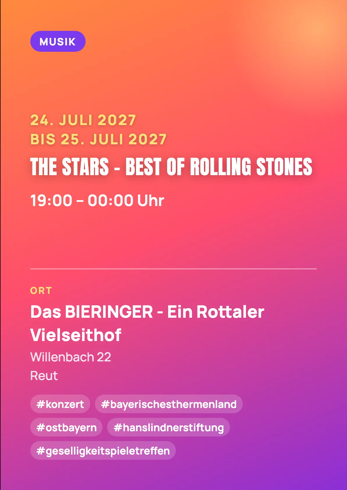 Veranstaltungsflyer