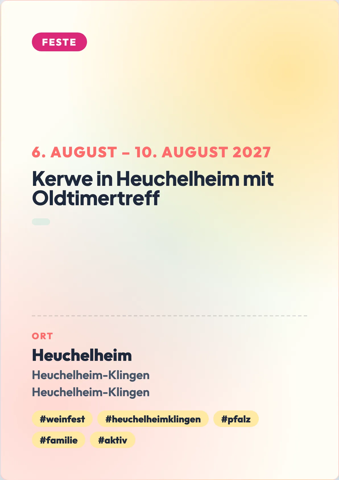 Veranstaltungsflyer