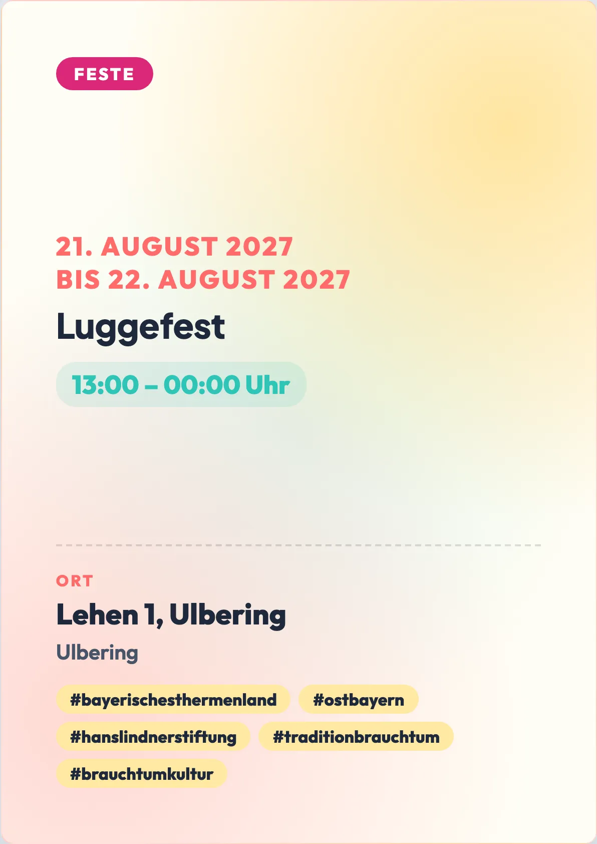 Veranstaltungsflyer