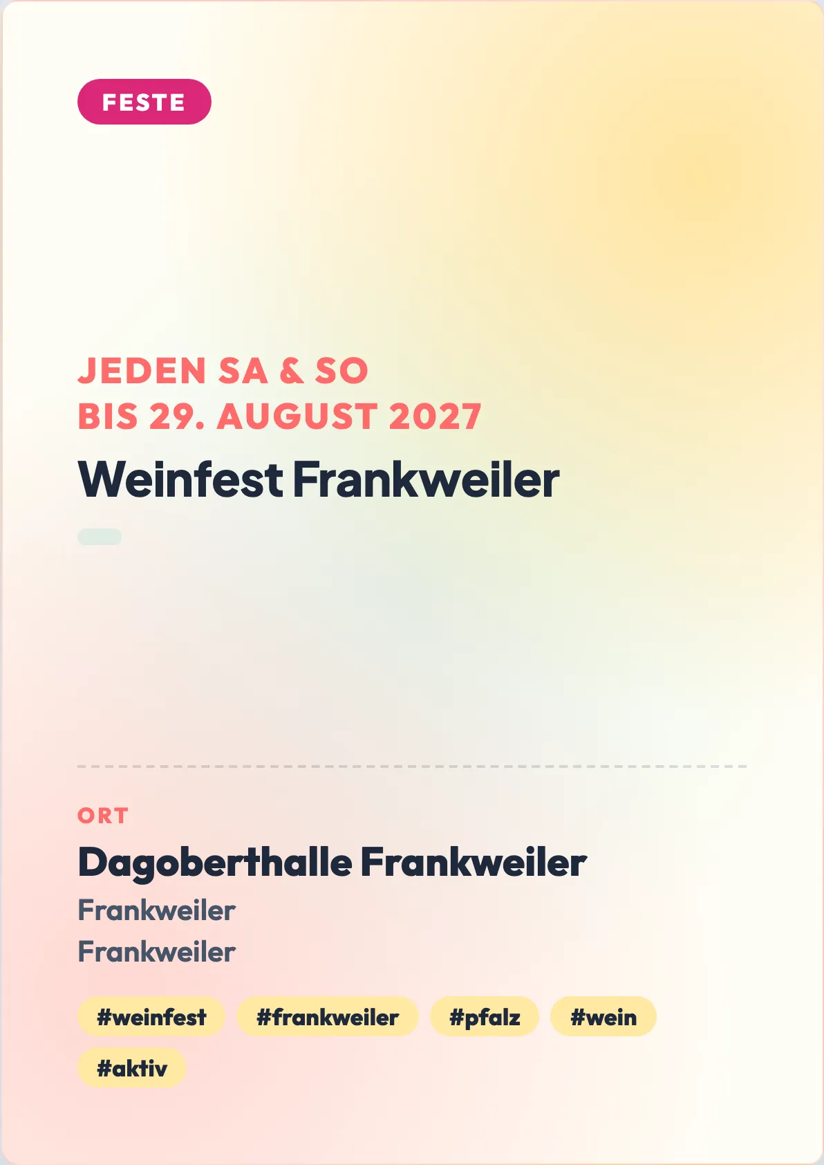 Veranstaltungsflyer