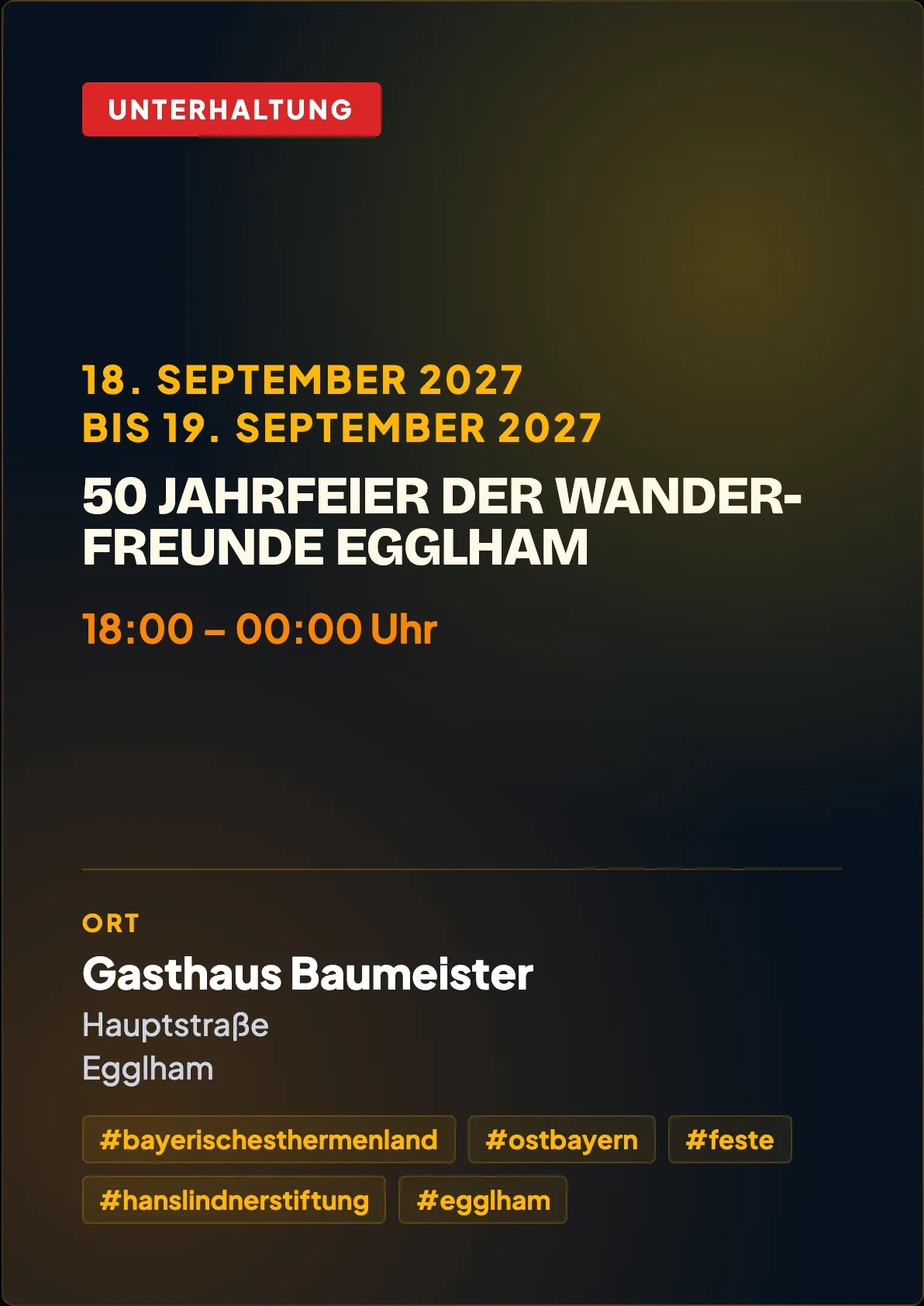Veranstaltungsflyer