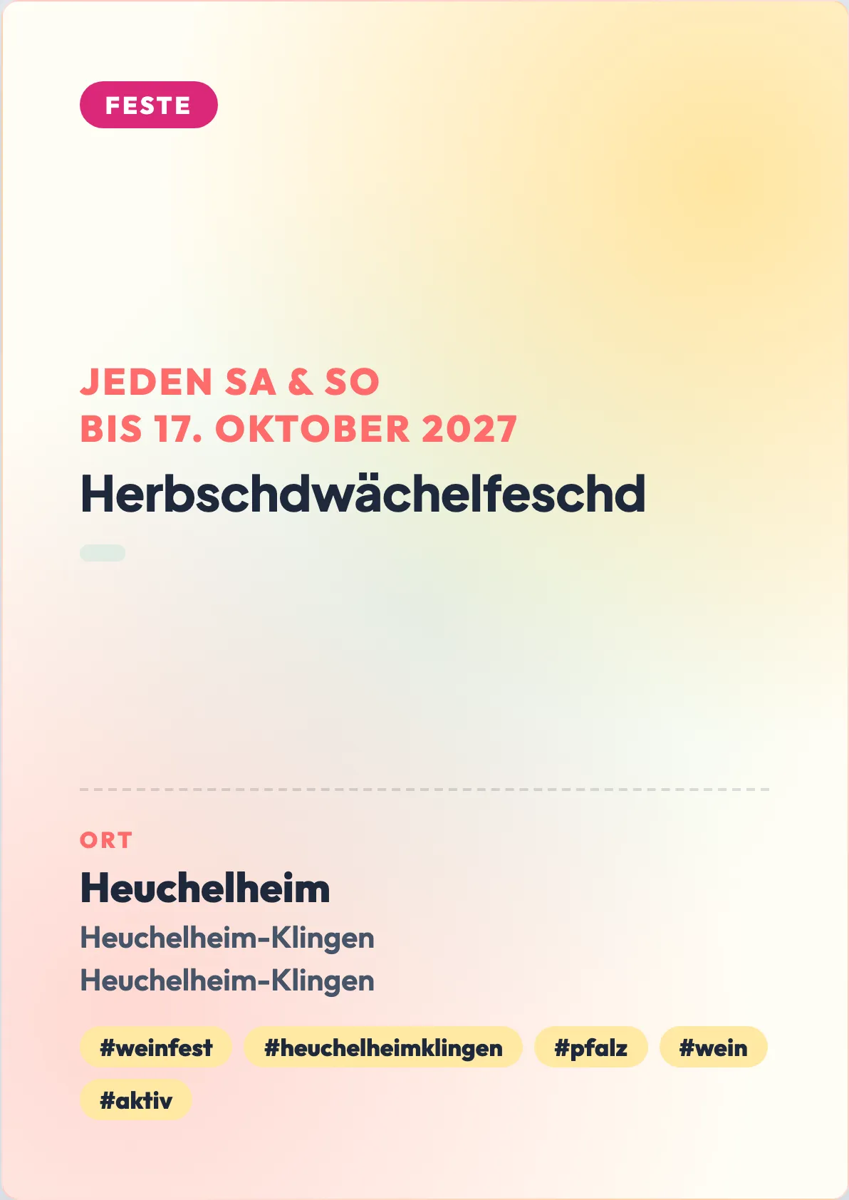 Veranstaltungsflyer